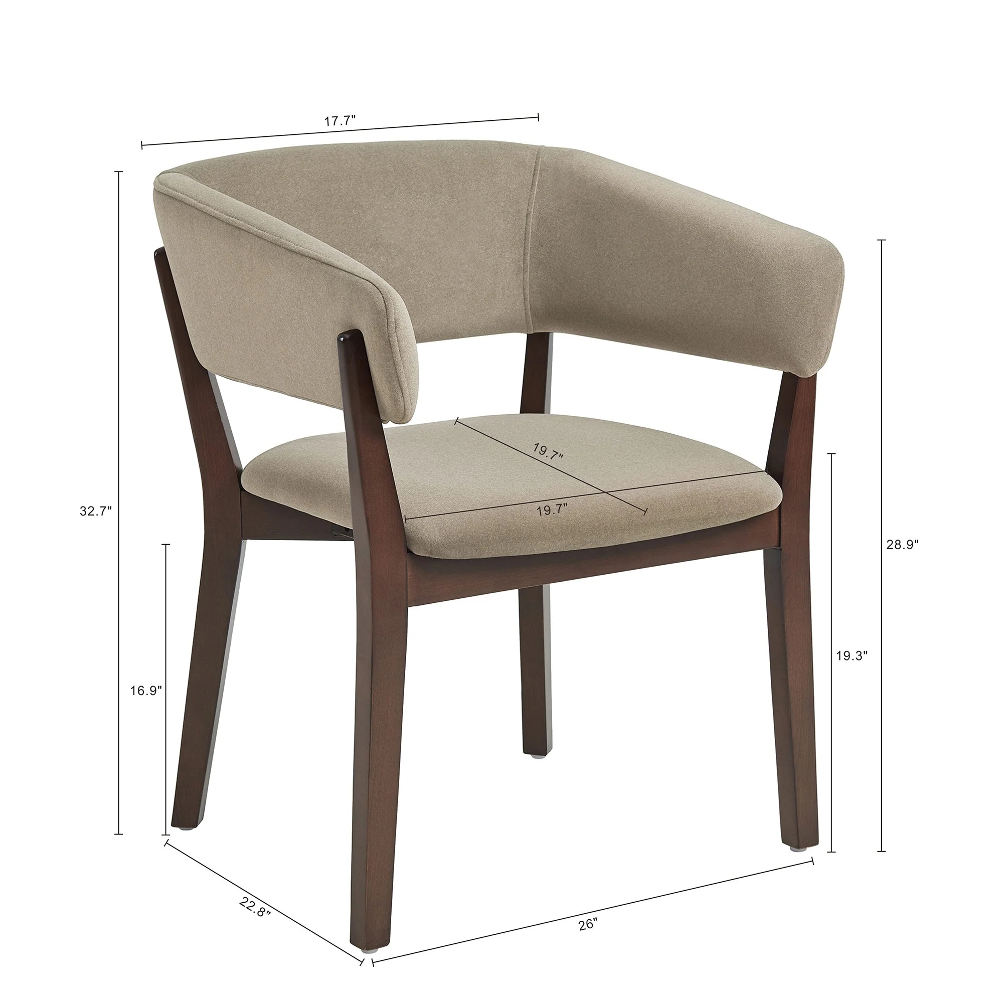 Blake Dining Armchair in Linen (set of 2) - Image 3