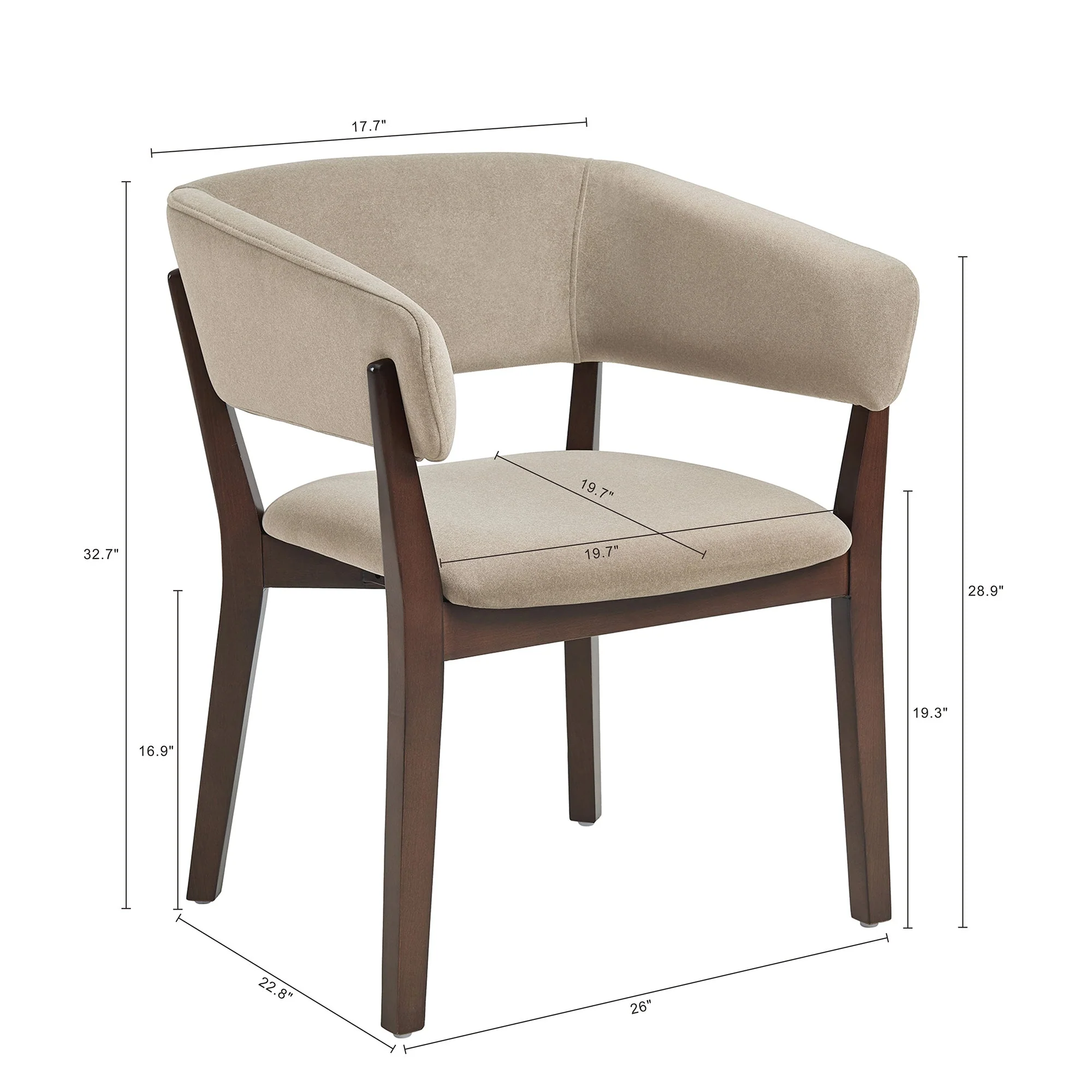 Blake Dining Armchair in Natural - Image 3