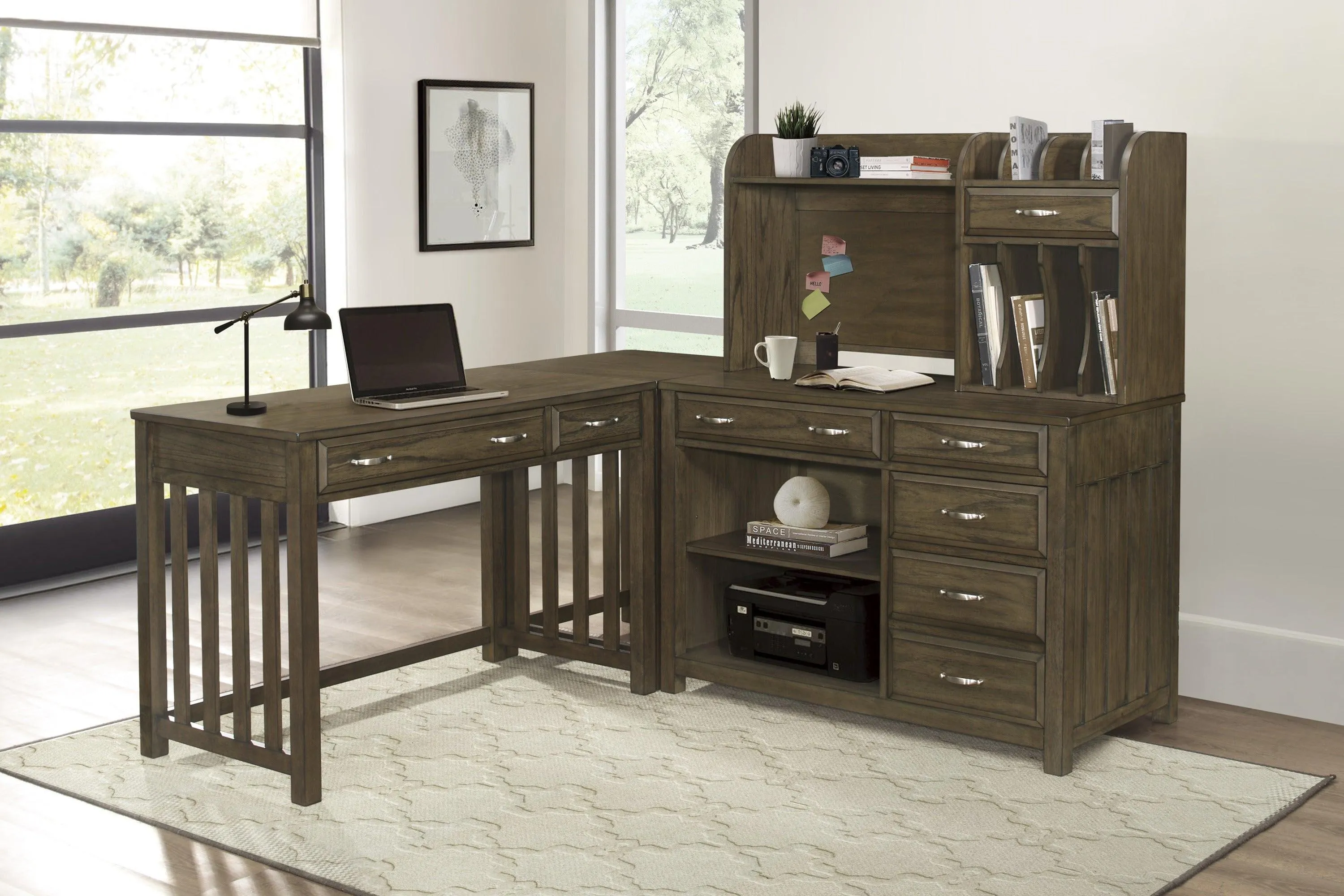 Blanche Brown Gray Credenza - Image 2