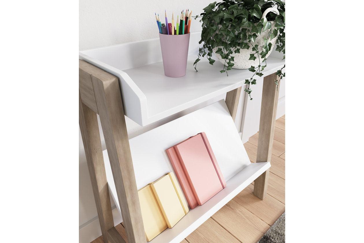 Blariden White/Tan Small Bookcase - Image 2