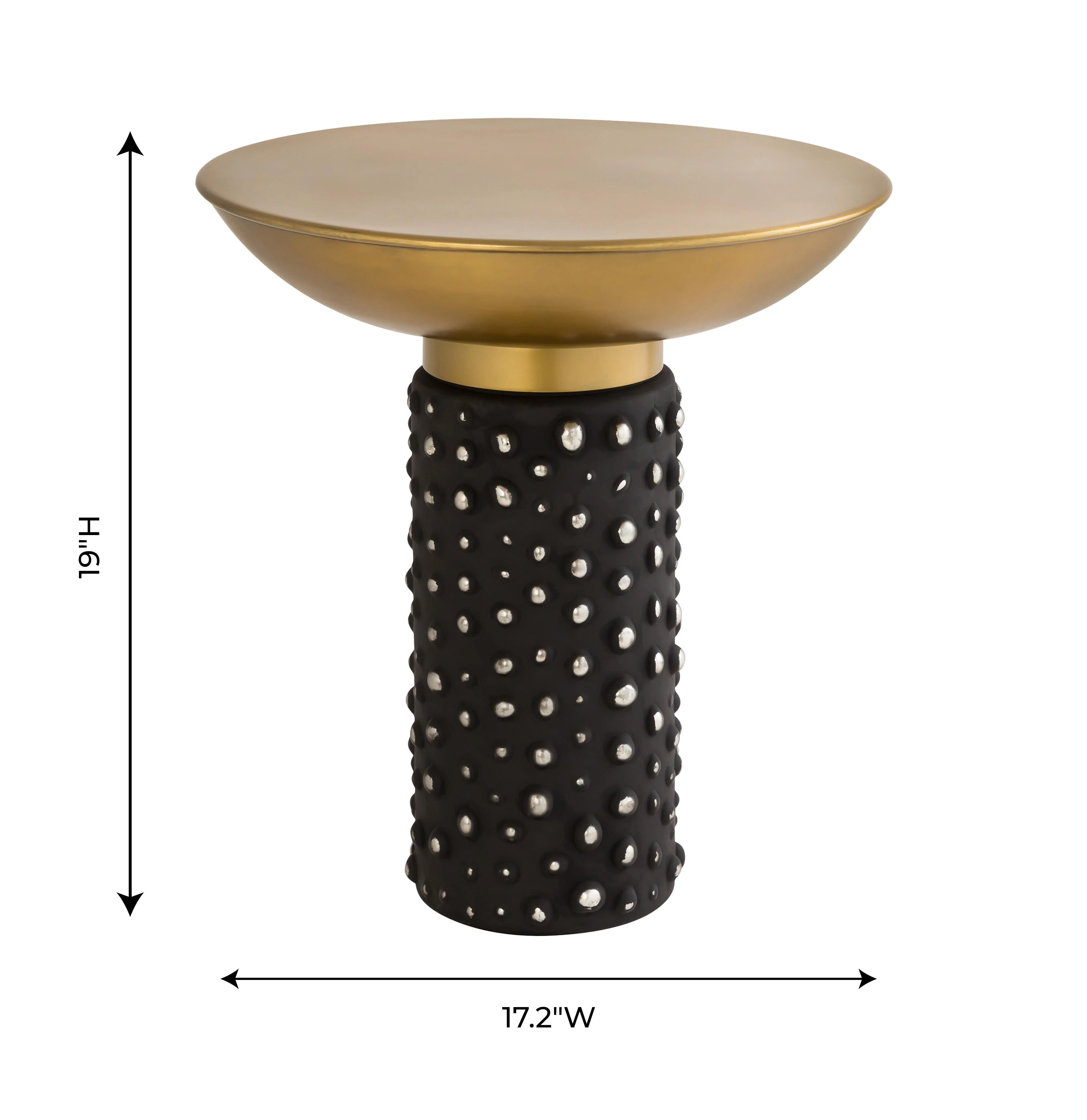 Blaze Glass and Brass Side Table - Image 7
