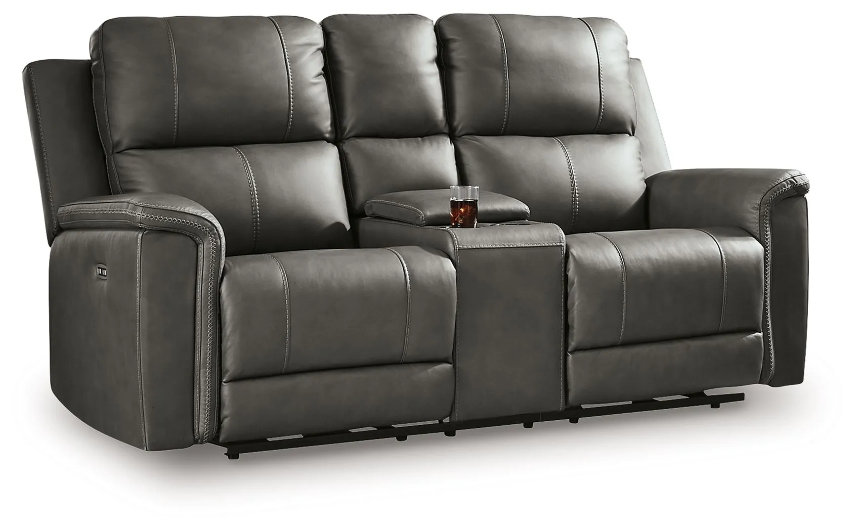 Bleckley Anchor Power Reclining Loveseat With Console / Adjustable Headrest - Image 2