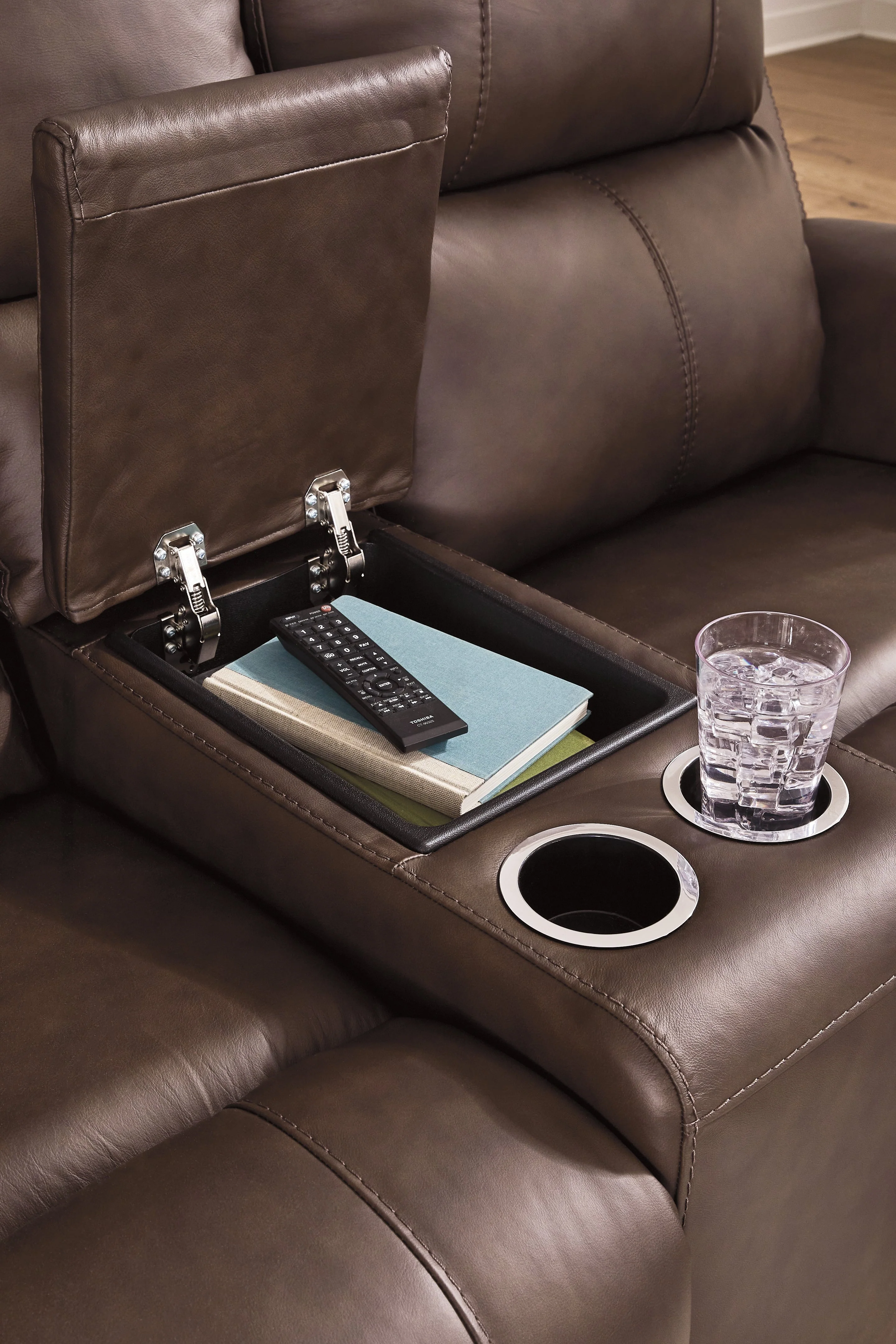 Bleckley Espresso Power Reclining Sofa and Loveseat - Image 3