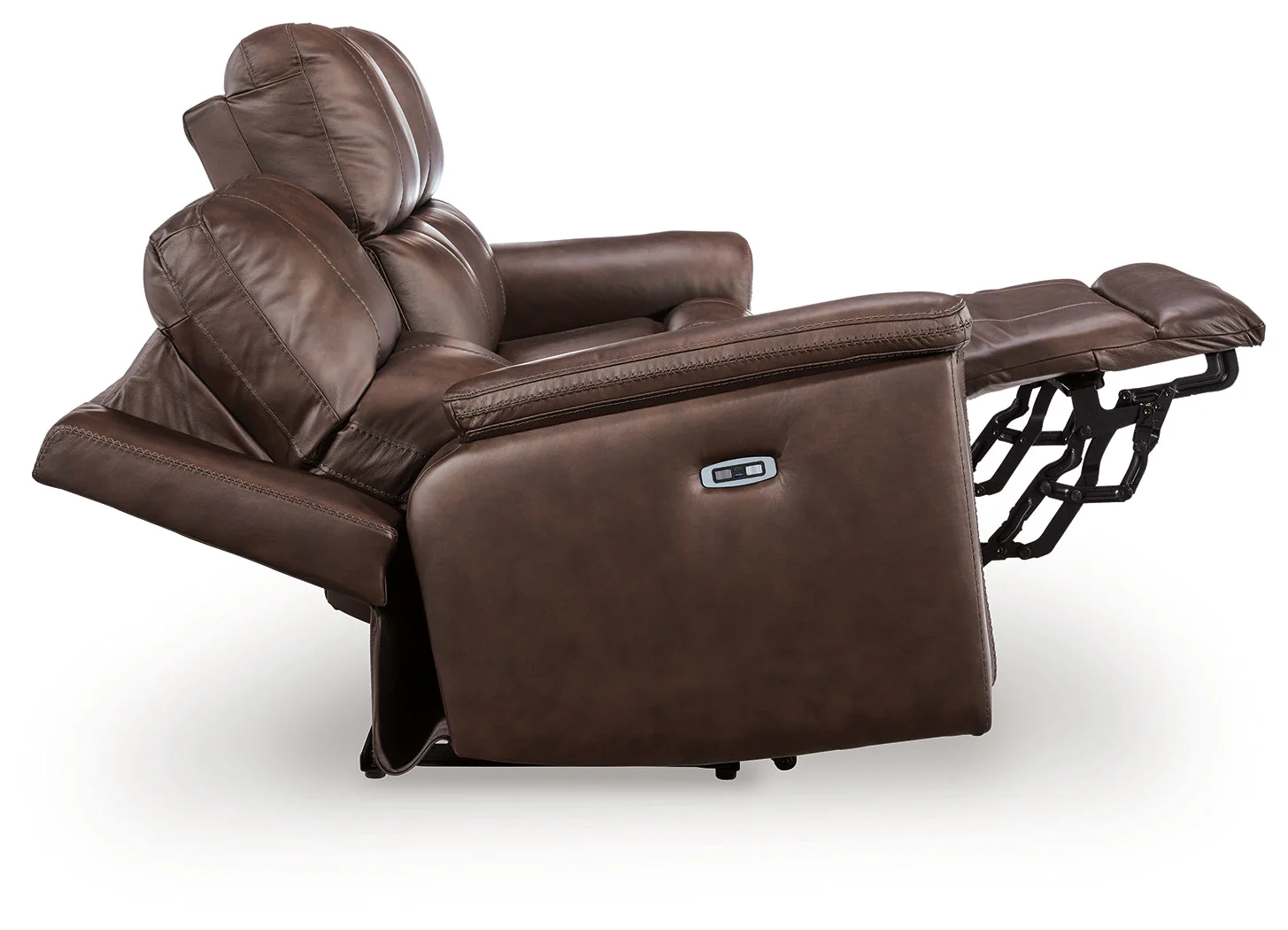Bleckley Espresso Power Reclining Sofa with ADJ Headrest - Image 4