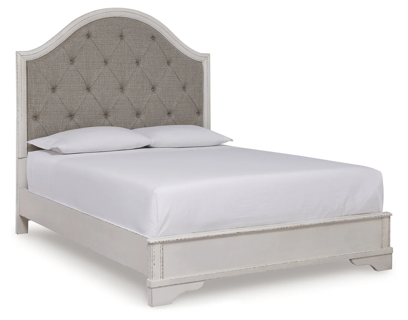 Blendon Rustic Brown Queen Upholstered Panel Bed - Image 2