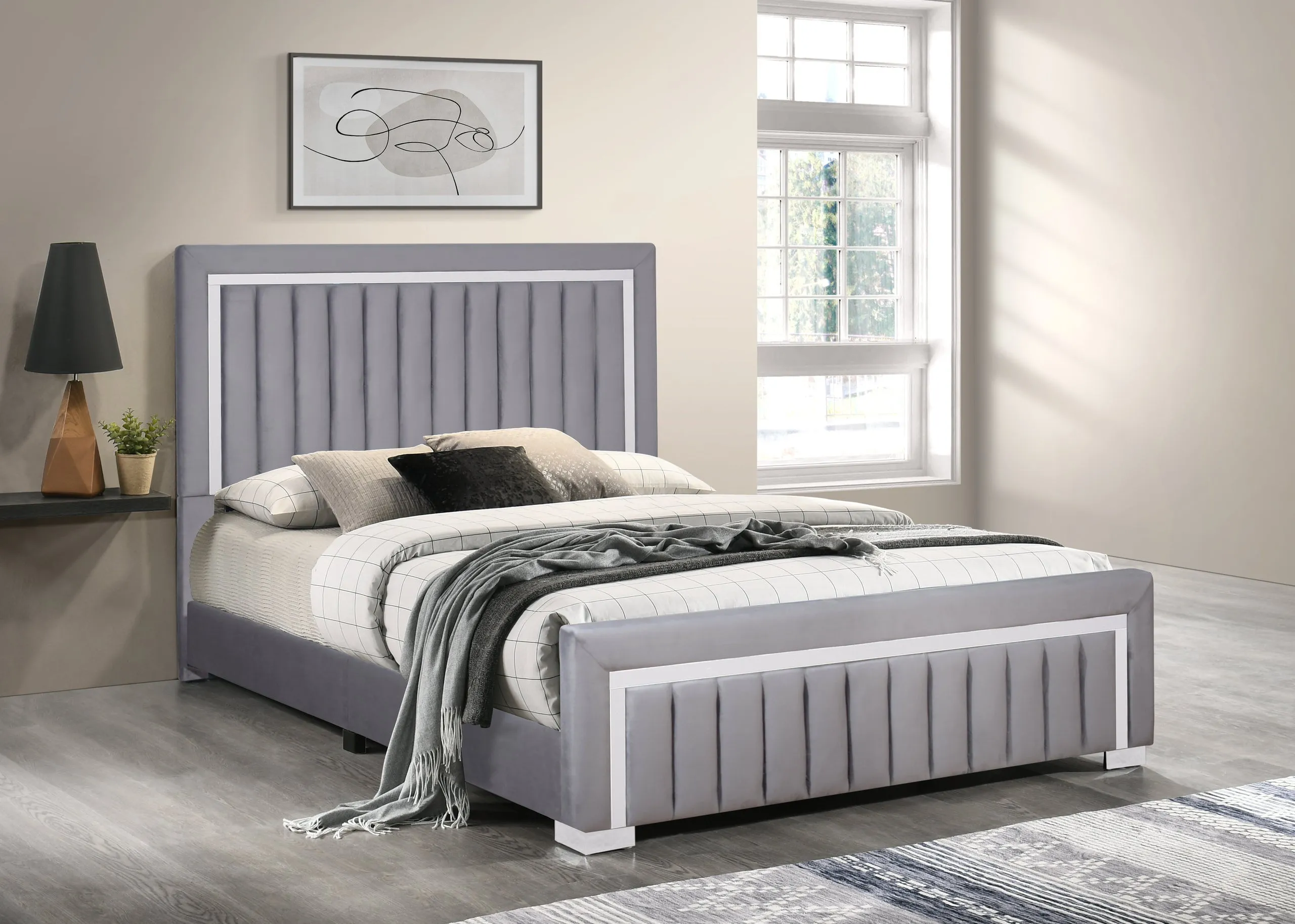 Bliss Gray Full Bed - Image 2