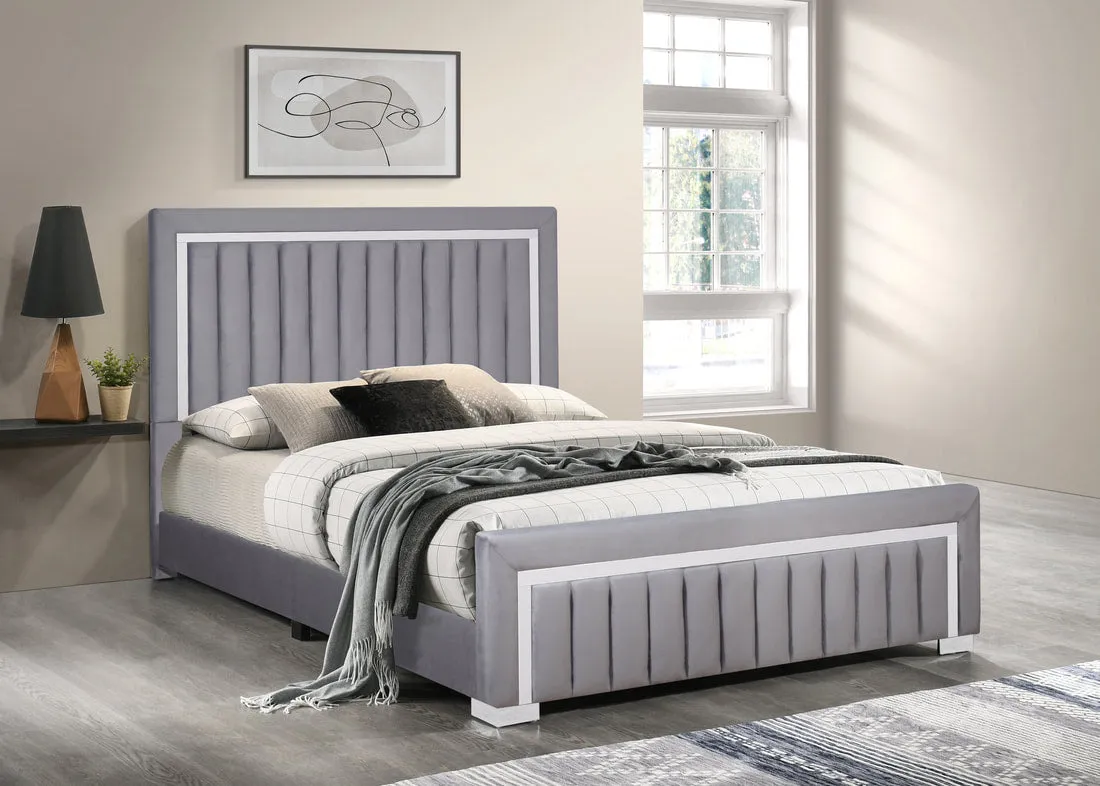 Bliss Gray Twin Bed - Image 2