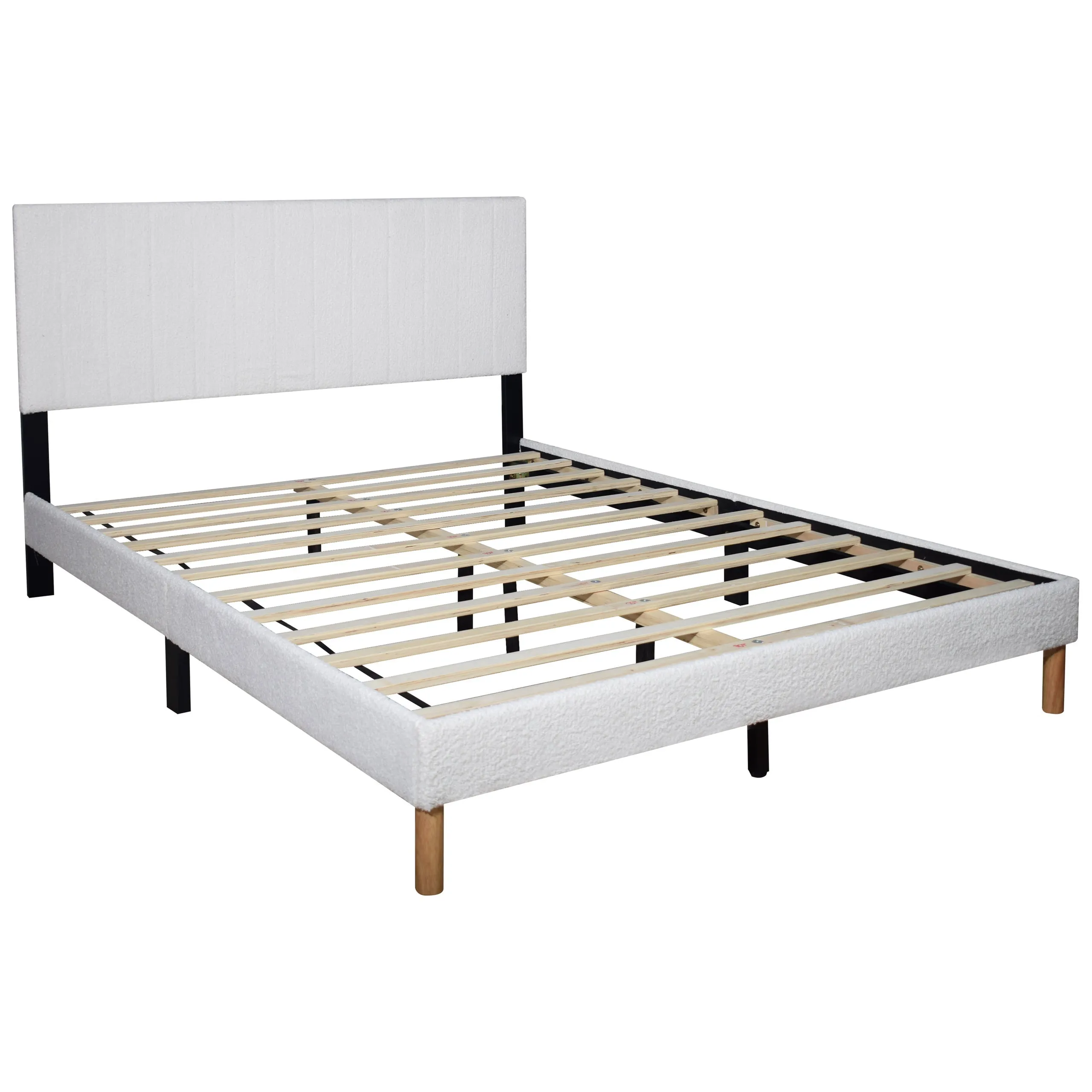 Bliss White King Platform Bed - Image 2