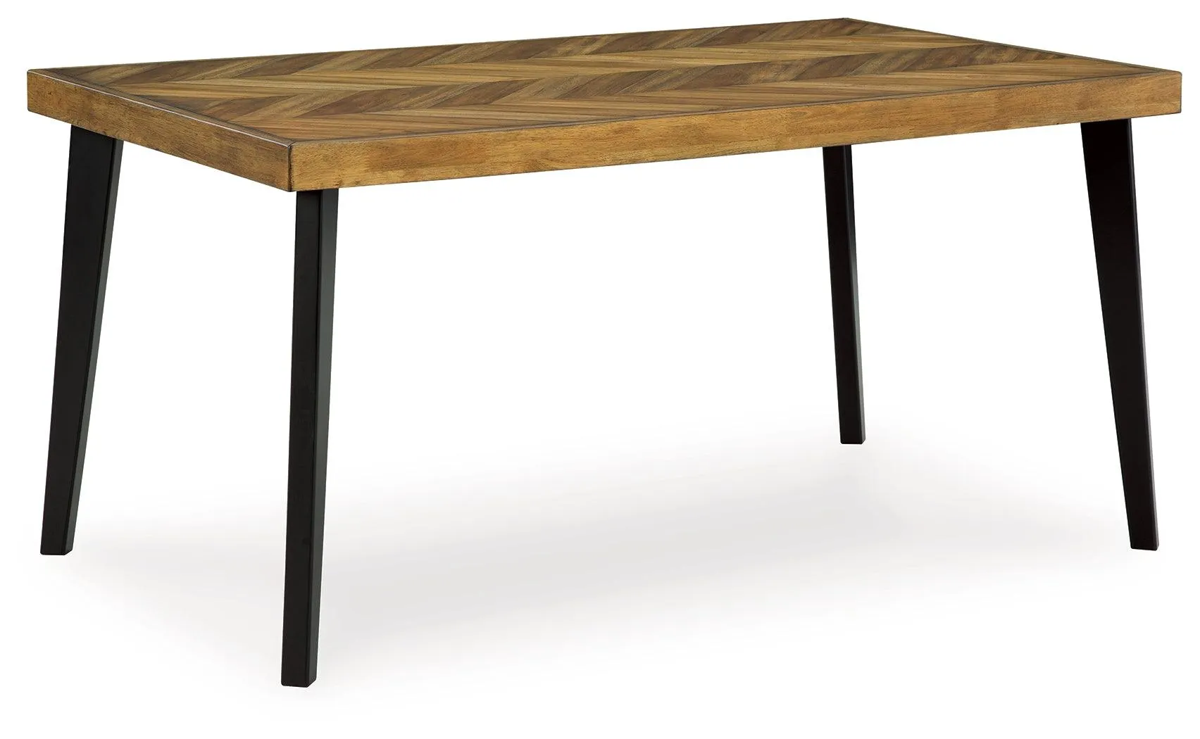 Blondon Brown/Black Dining Table and 6 Chairs - Image 3
