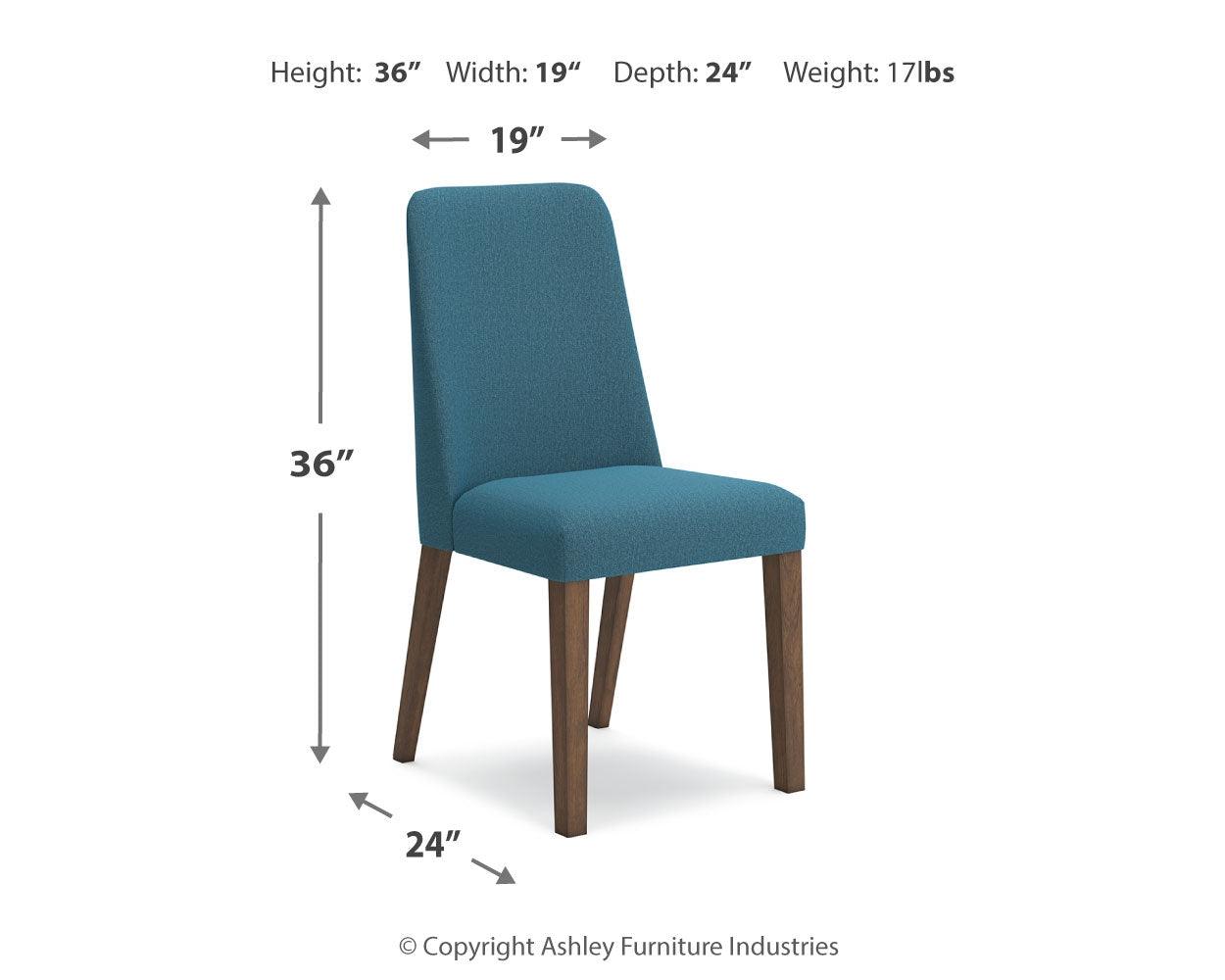 Lyncott Blue/Brown Dining Table and 4 Chairs - Image 14