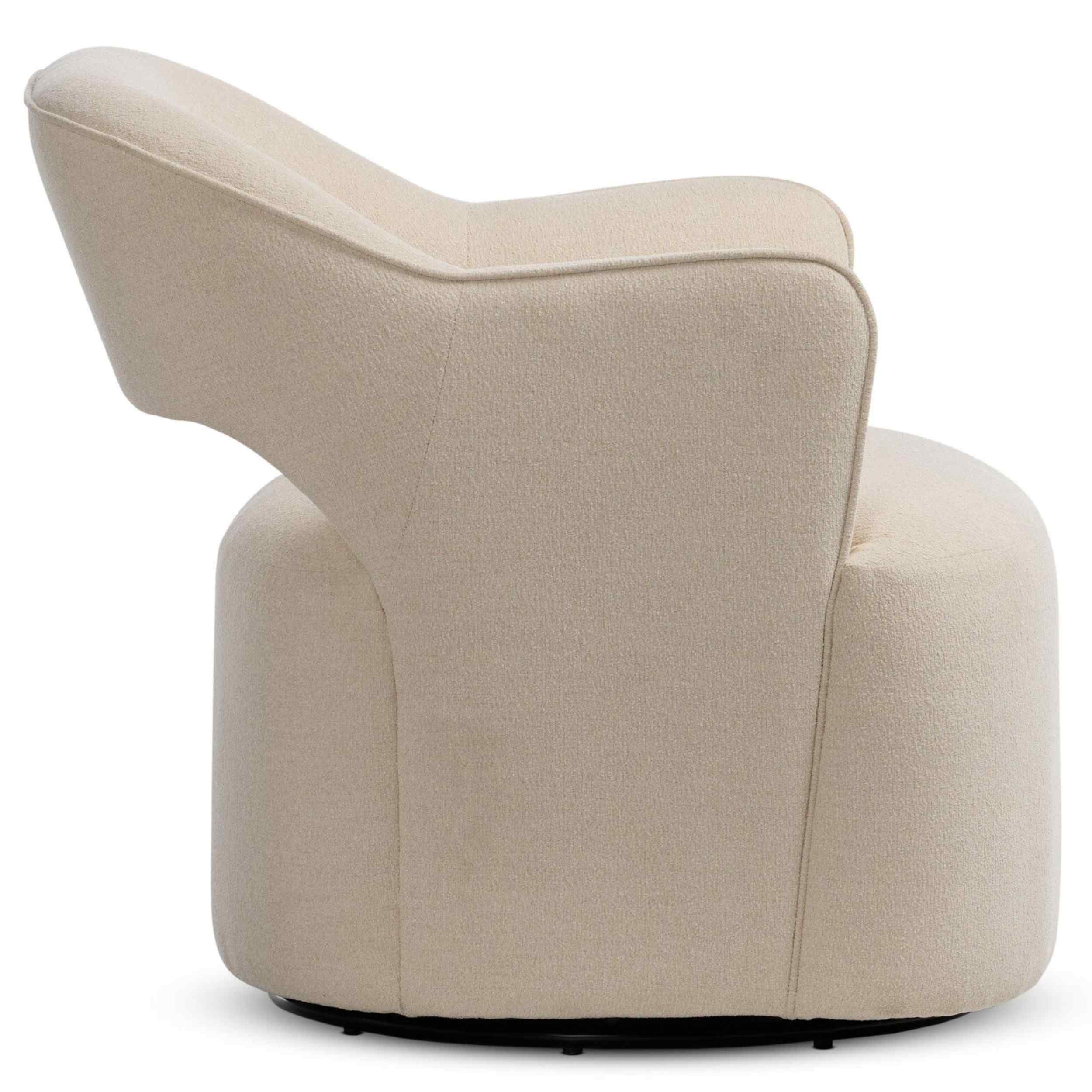 Blythe Swivel Chair, Crypton Wayfarer Snow - Image 3