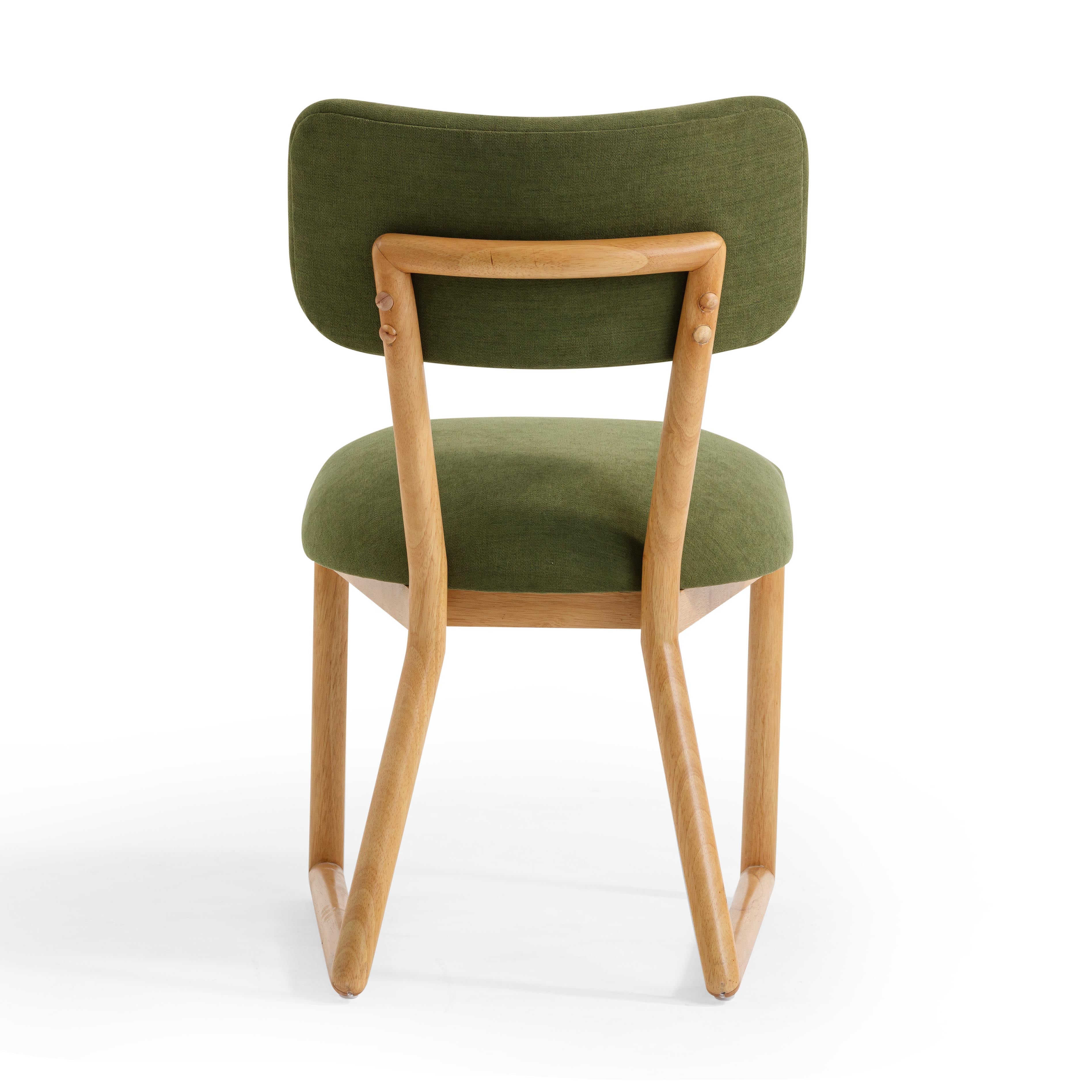 Bobbie Performance Upcycled Fabric Dining Chair - Image 11