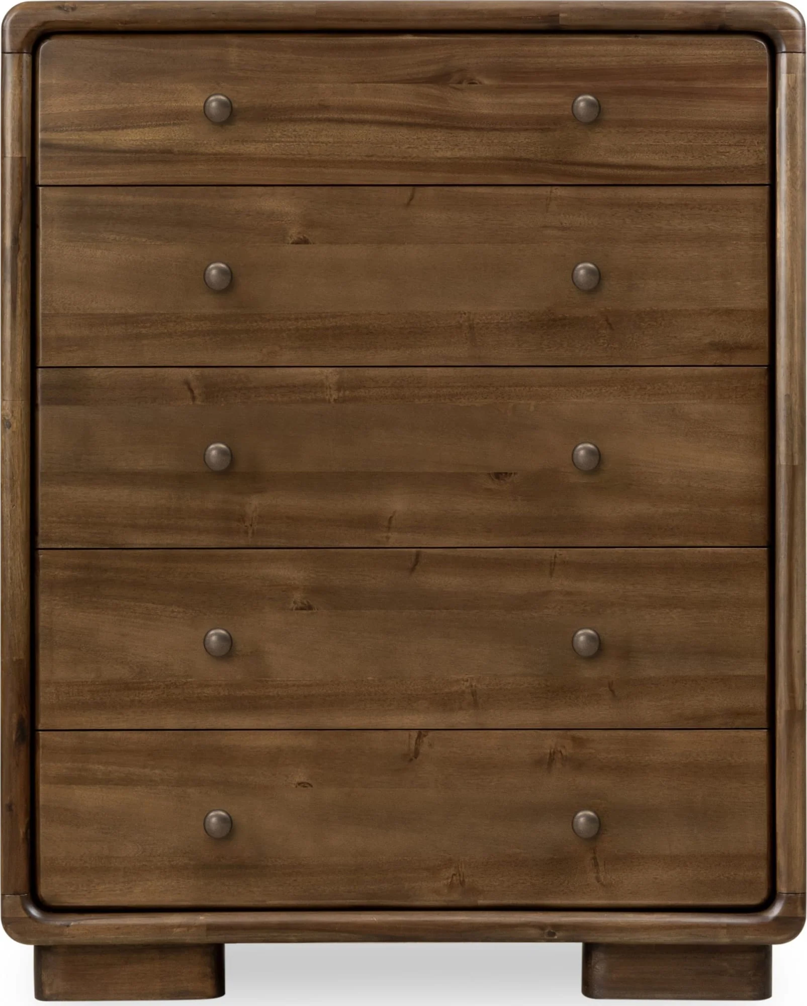 Boka Impala Five Drawer Acacia Wood Chest - Image 4