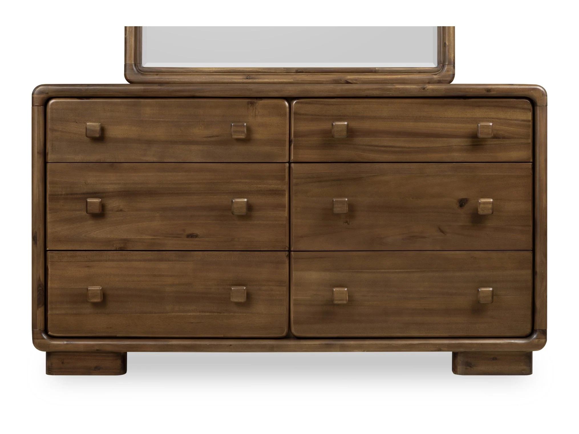 Boka Six Drawer Acacia Wood Dresser in Impala