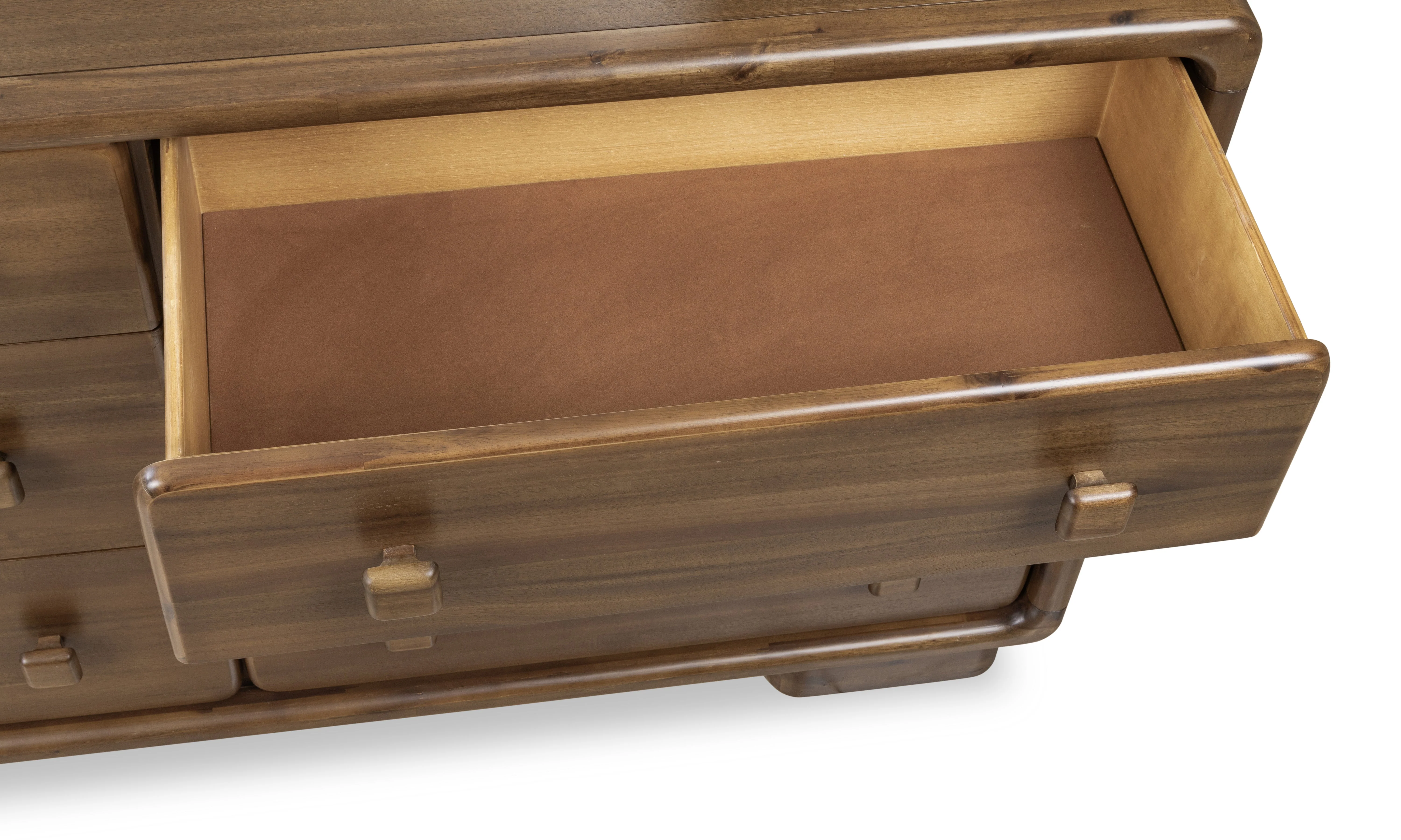 Boka Six Drawer Acacia Wood Dresser in Impala - Image 3