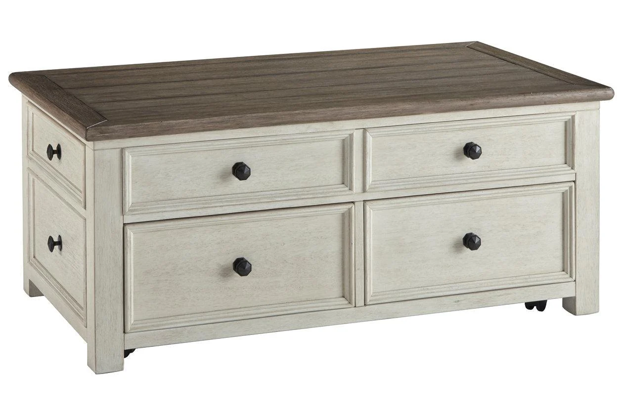 Bolanburg Two-tone Coffee Table and 2 Chairside End Tables - Image 2