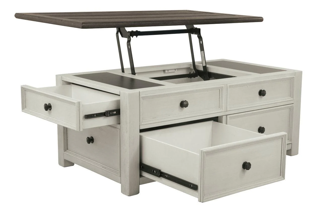 Bolanburg Two-tone Coffee Table with Lift Top - Image 3