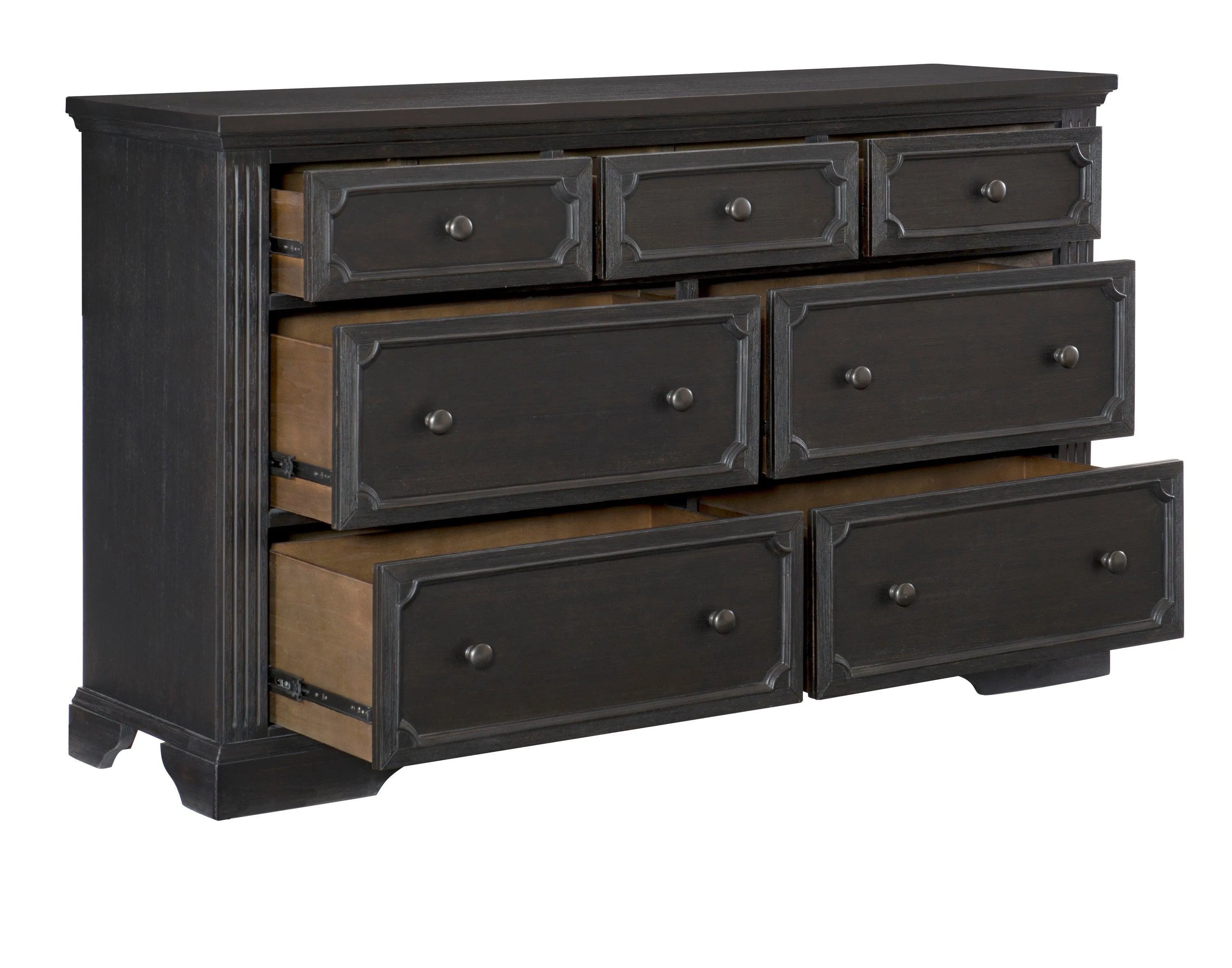 Bolingbrook Wire-Brushed Charcoal Dresser - Image 3