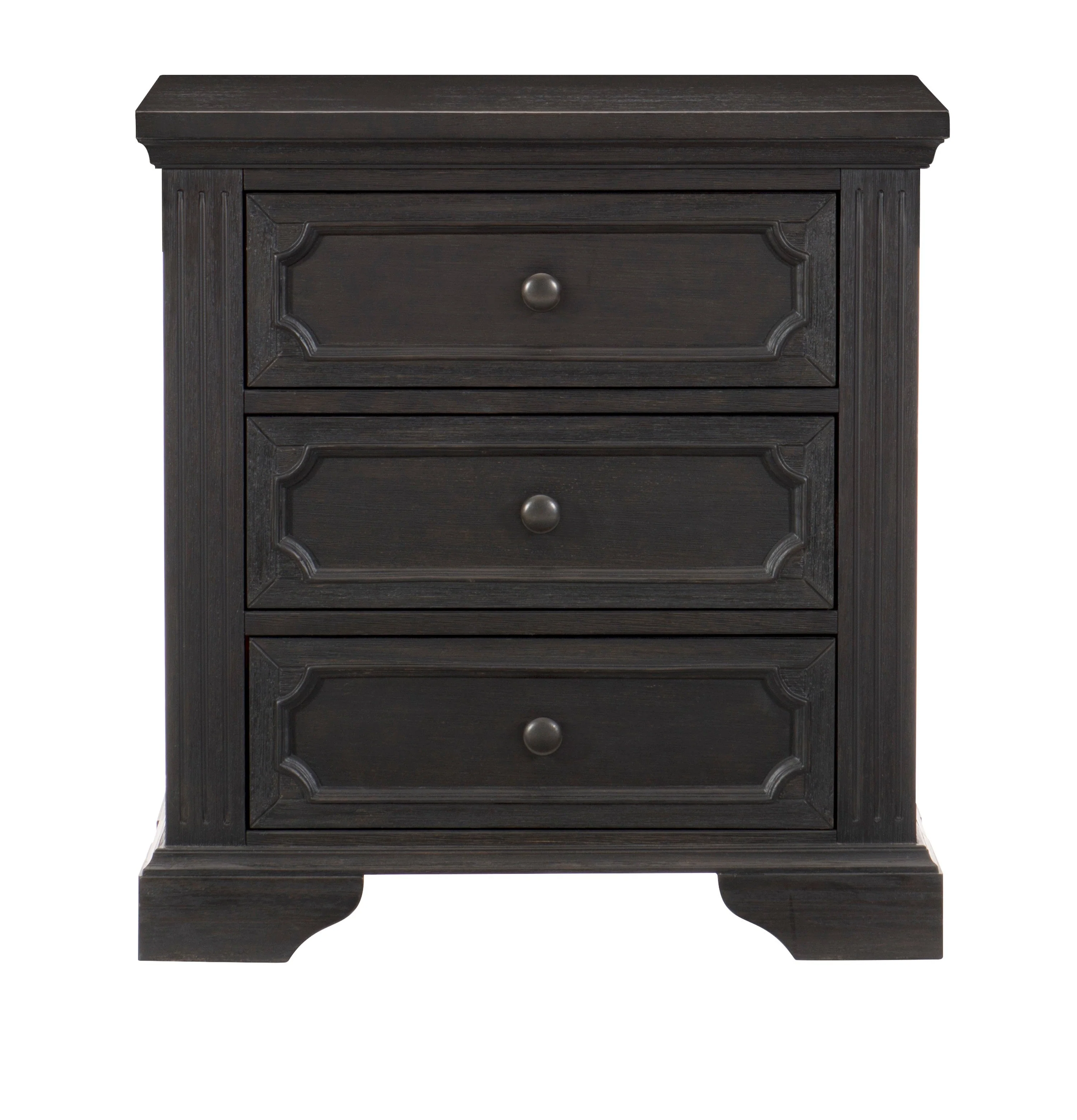 Bolingbrook Wire-Brushed Charcoal Storage Platform Bedroom Set - Image 11