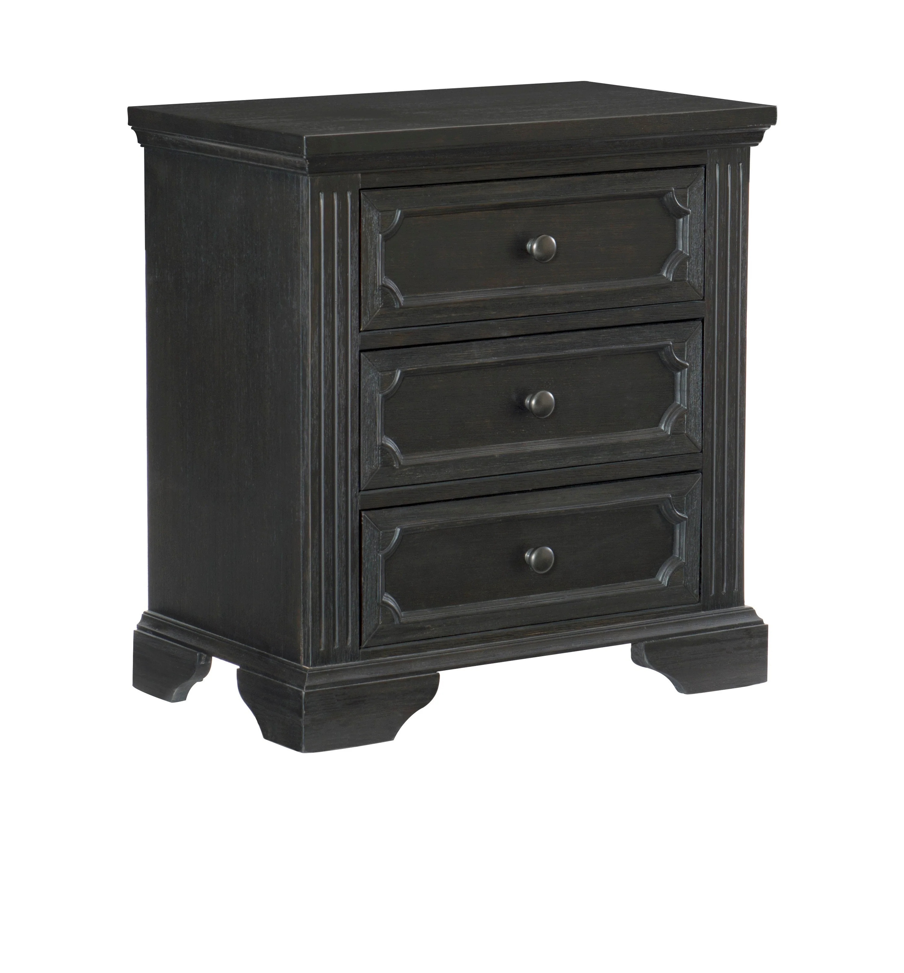 Bolingbrook Wire-Brushed Charcoal Storage Platform Bedroom Set - Image 12