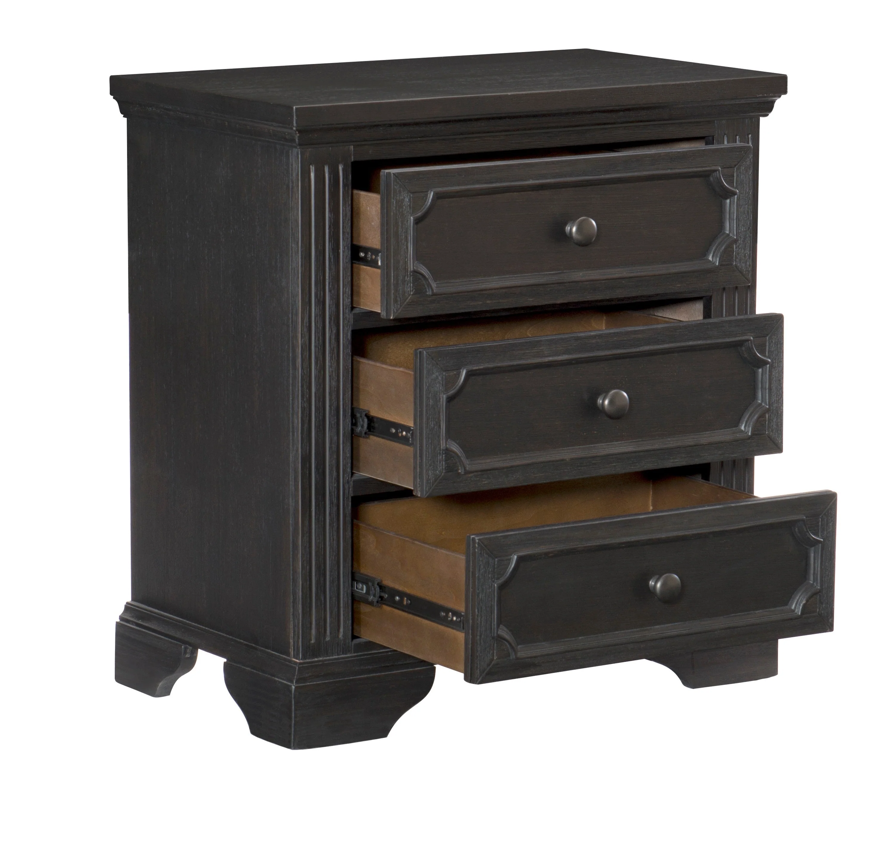 Bolingbrook Wire-Brushed Charcoal Storage Platform Bedroom Set - Image 13