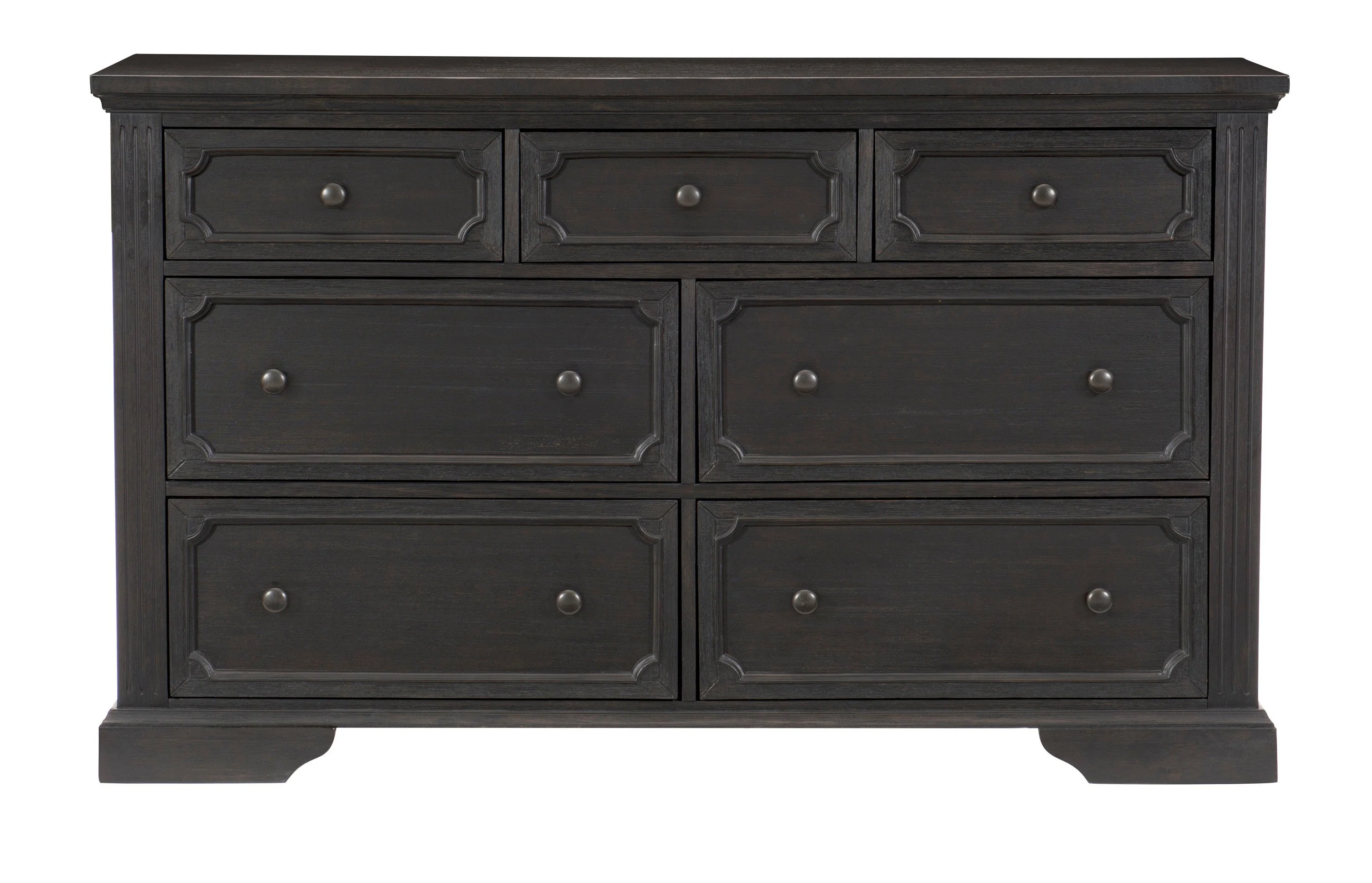 Bolingbrook Wire-Brushed Charcoal Storage Platform Bedroom Set - Image 6