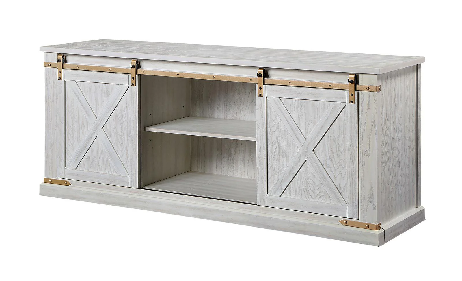 Borrego Antique White TV Console - Image 3