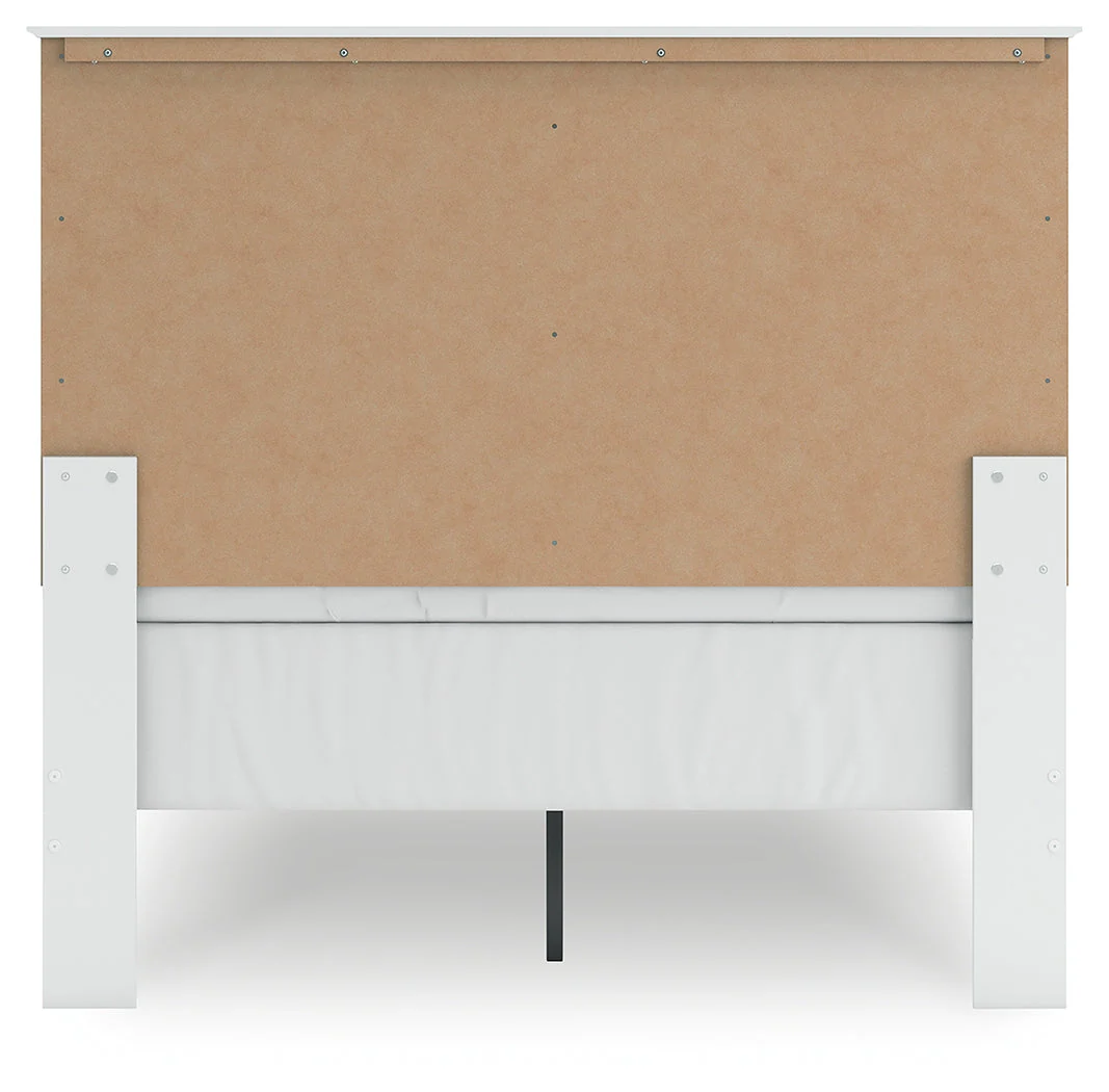 Bostwick Shoals Full Panel Bed with Mirrored Dresser and Nightstand in White - Image 12