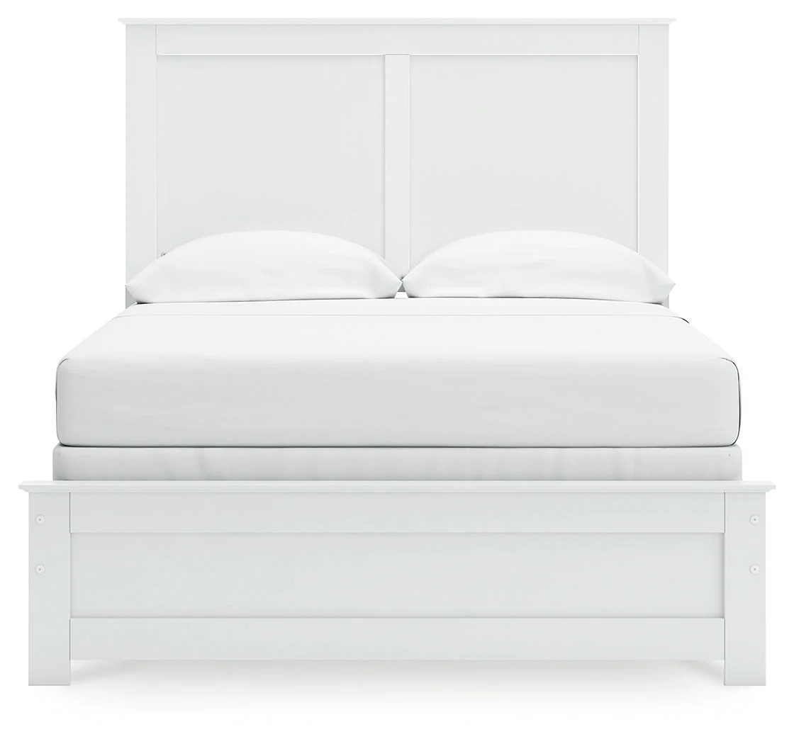 Bostwick Shoals Full Panel Bed with Mirrored Dresser, Chest and Nightstand in White - Image 10