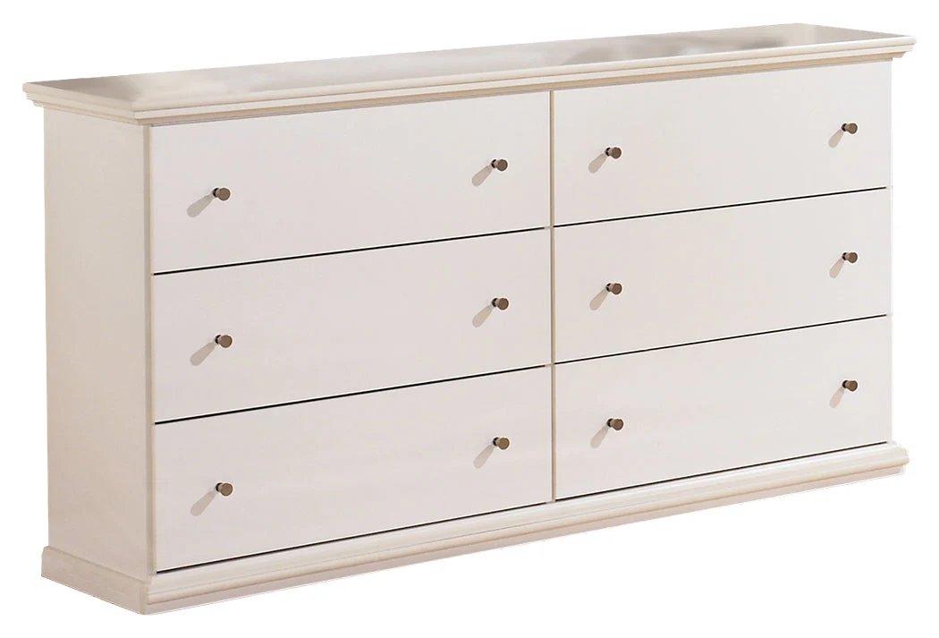 Bostwick Shoals King Panel Bed with Dresser in White - Image 2