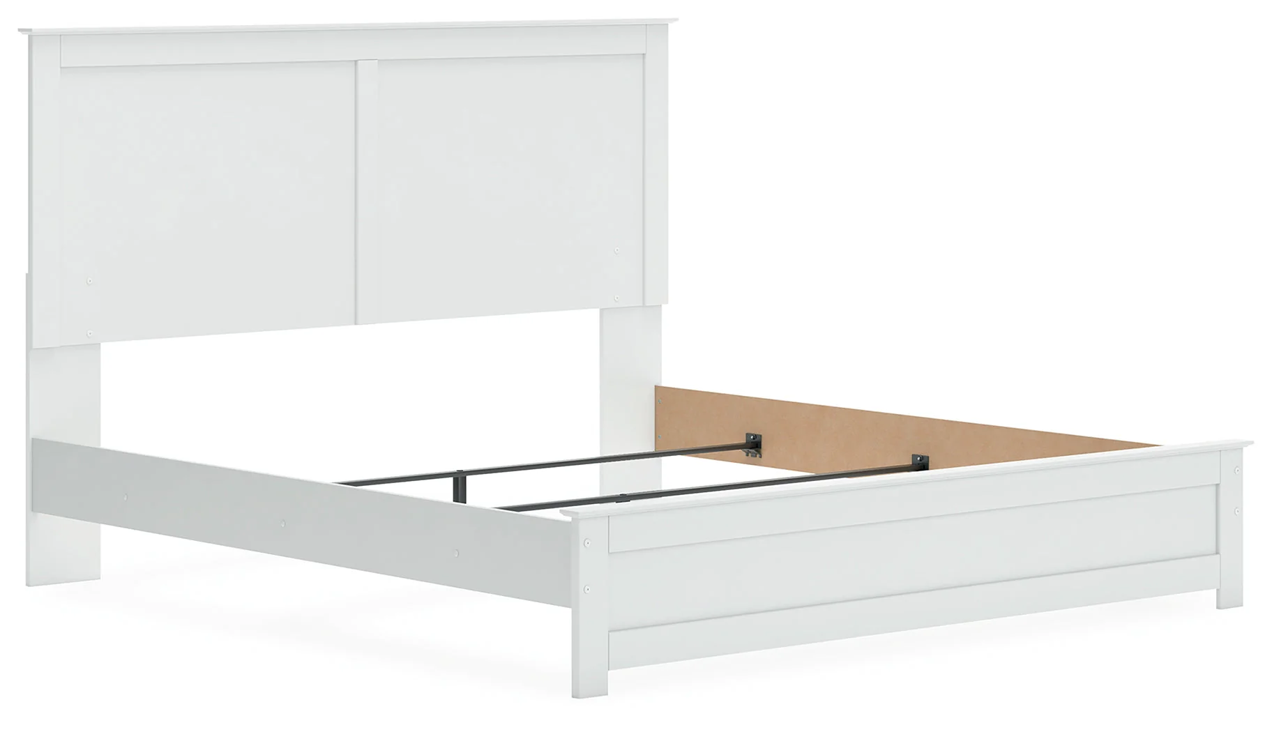 Bostwick Shoals King Panel Bed with Mirrored Dresser, Chest and 2 Nightstands in White - Image 15