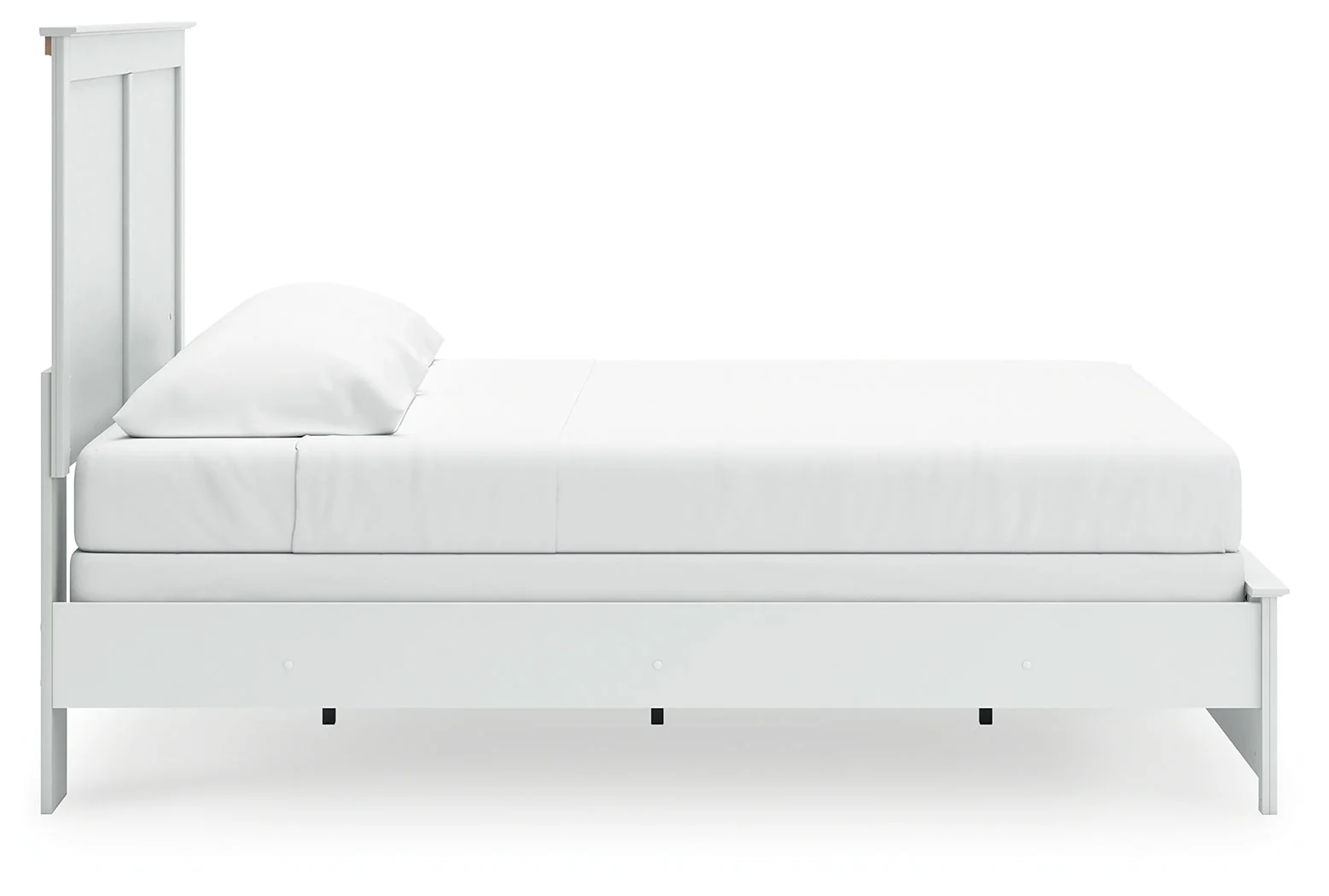 Bostwick Shoals King Panel Bed with Mirrored Dresser in White - Image 12