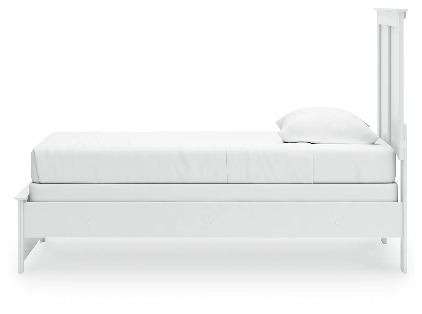 Bostwick Shoals Twin Panel Bed with Mirrored Dresser, Chest and 2 Nightstands in White - Image 16