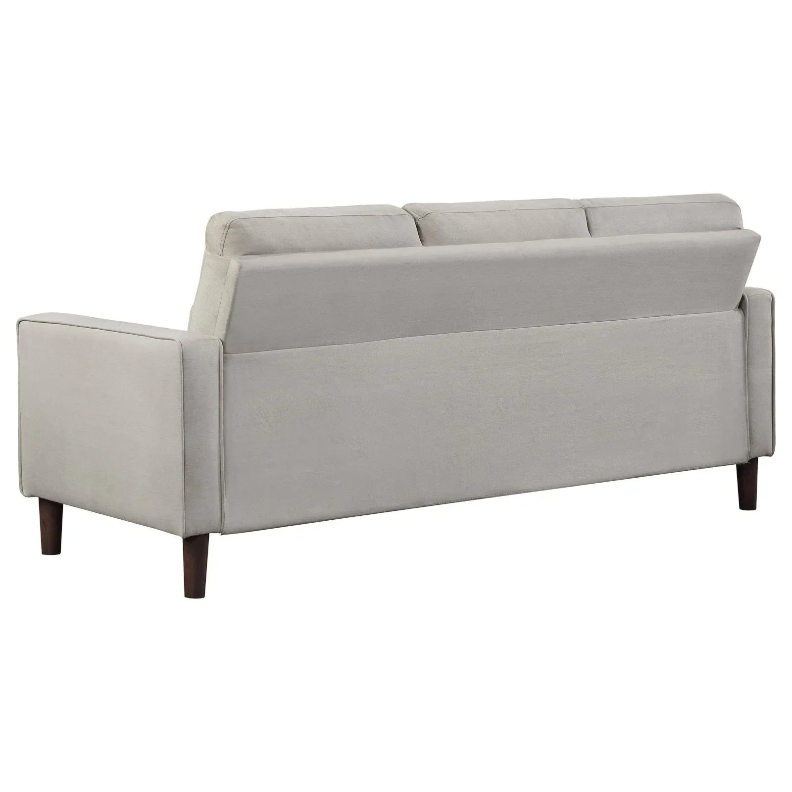 Bowen Beige 3-piece Upholstered Track Arms Tufted Sofa Set - Image 4