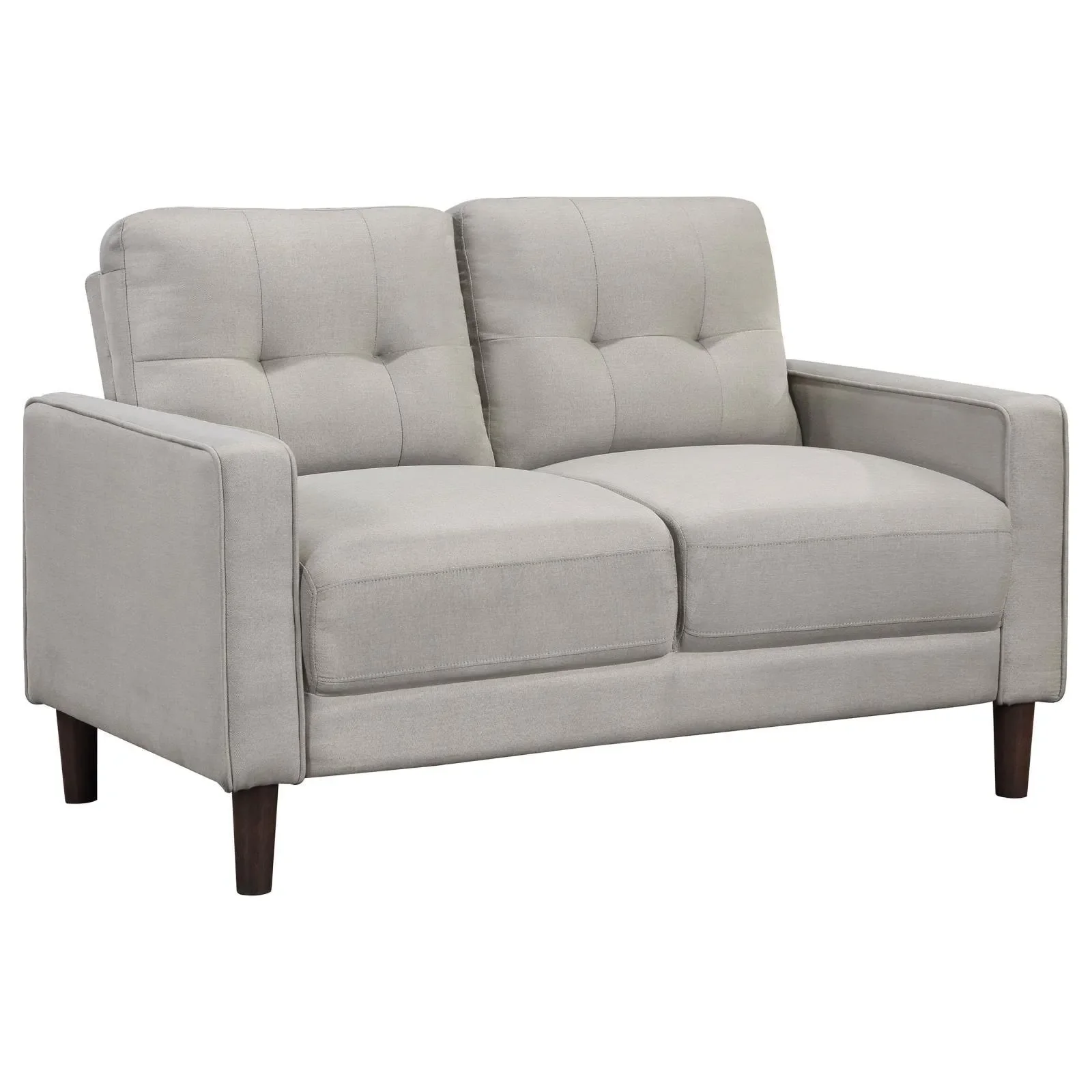 Bowen Beige 3-piece Upholstered Track Arms Tufted Sofa Set - Image 5
