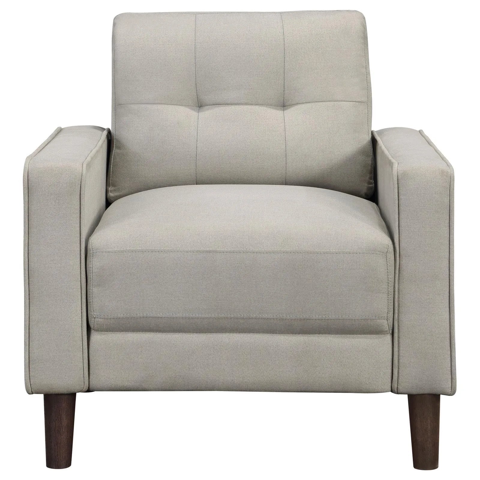 Bowen Beige 3-piece Upholstered Track Arms Tufted Sofa Set - Image 9