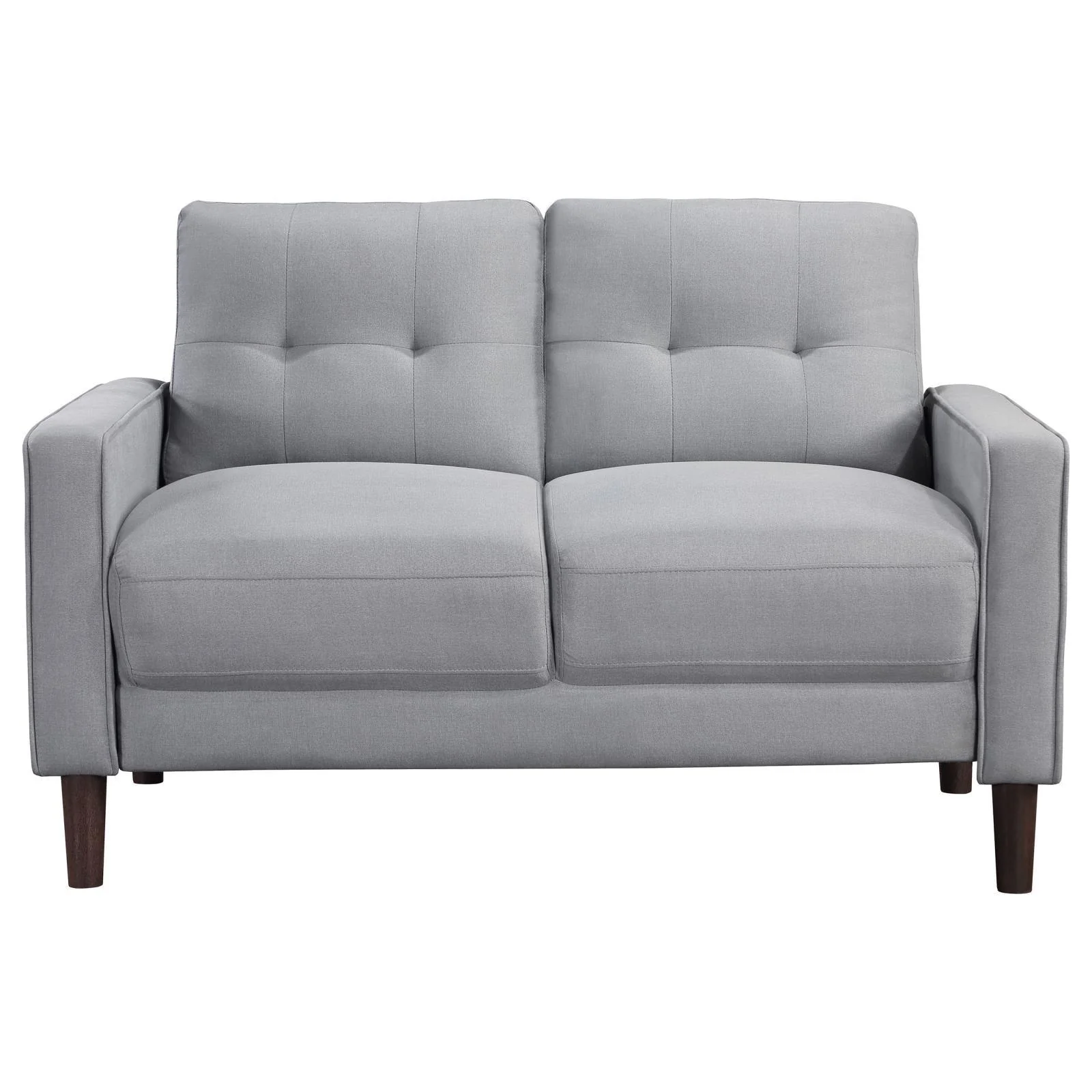 Bowen Gray 2-piece Upholstered Track Arms Tufted Sofa Set - Image 7