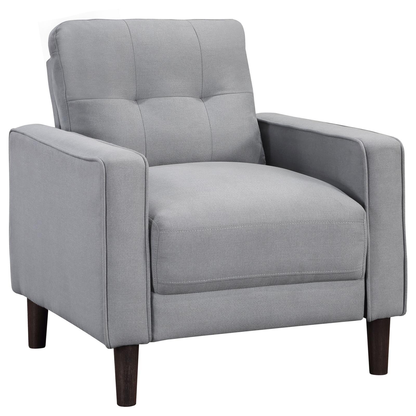 Bowen Gray 3-piece Upholstered Track Arms Tufted Sofa Set - Image 8