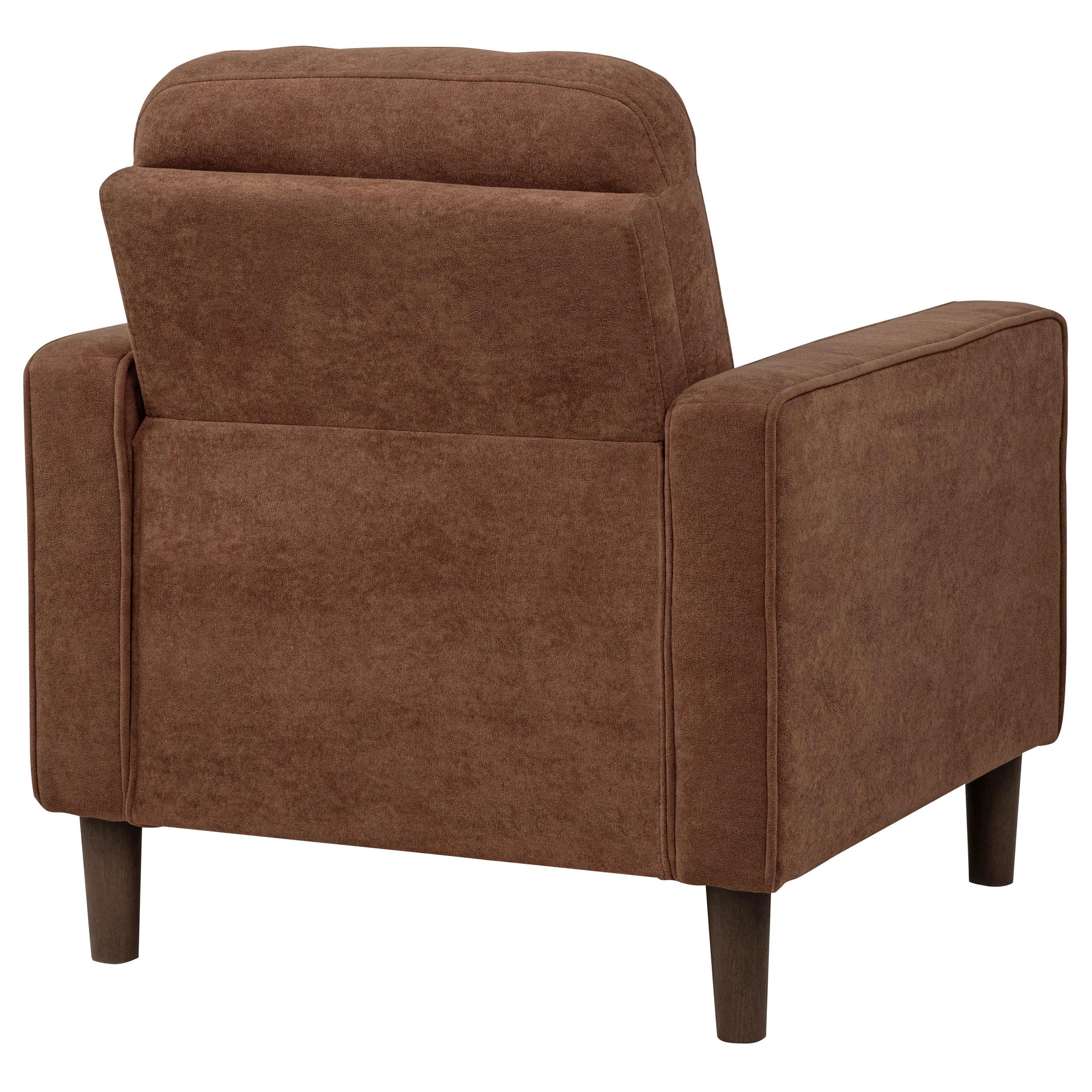 Bowen II Rust Fabric Upholstered Track Arm Accent Chair - Image 6