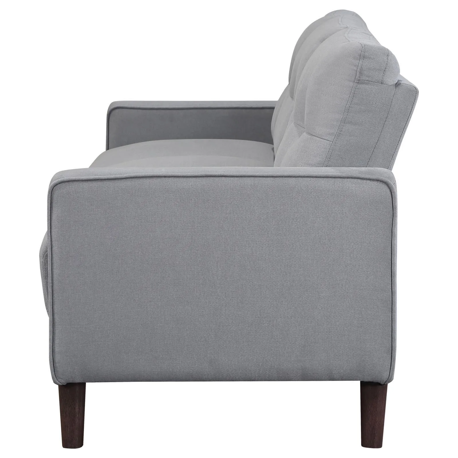 Bowen Upholstered Track Arm Tufted Sofa Grey - Image 4