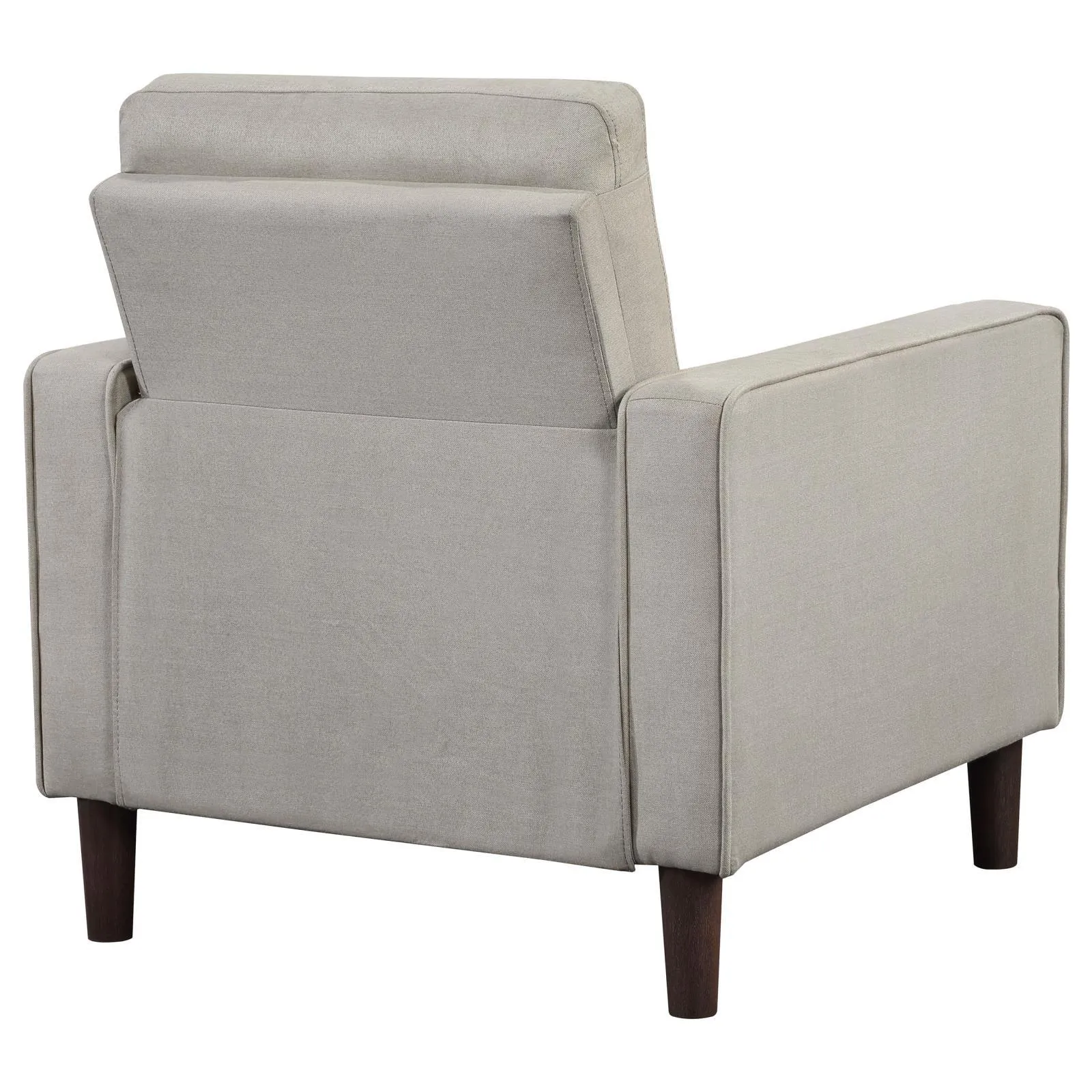 Bowen Upholstered Track Arms Tufted Chair Beige - Image 7