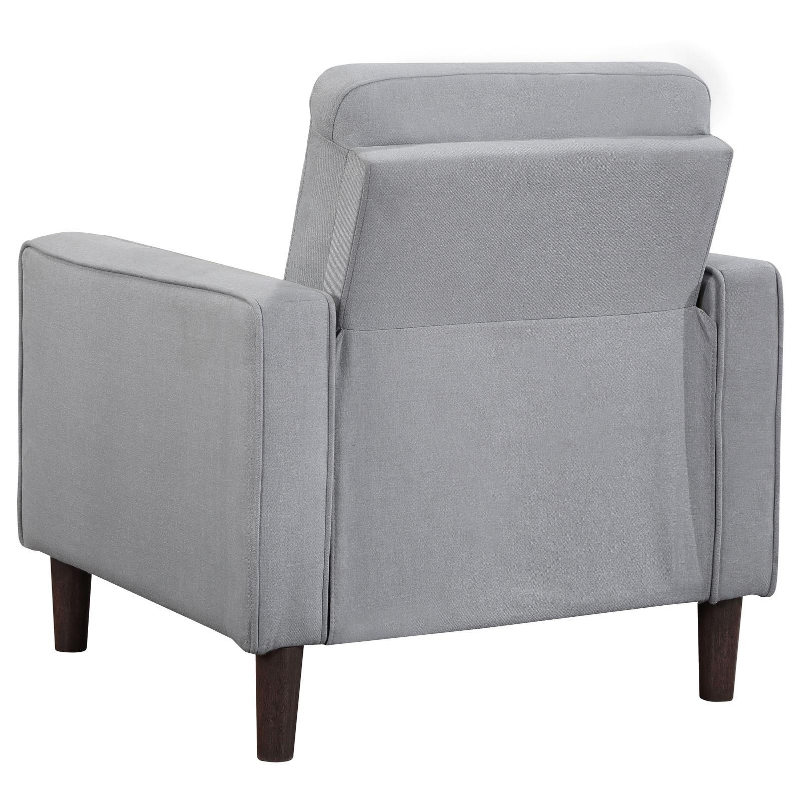 Bowen Upholstered Track Arms Tufted Chair Grey - Image 6