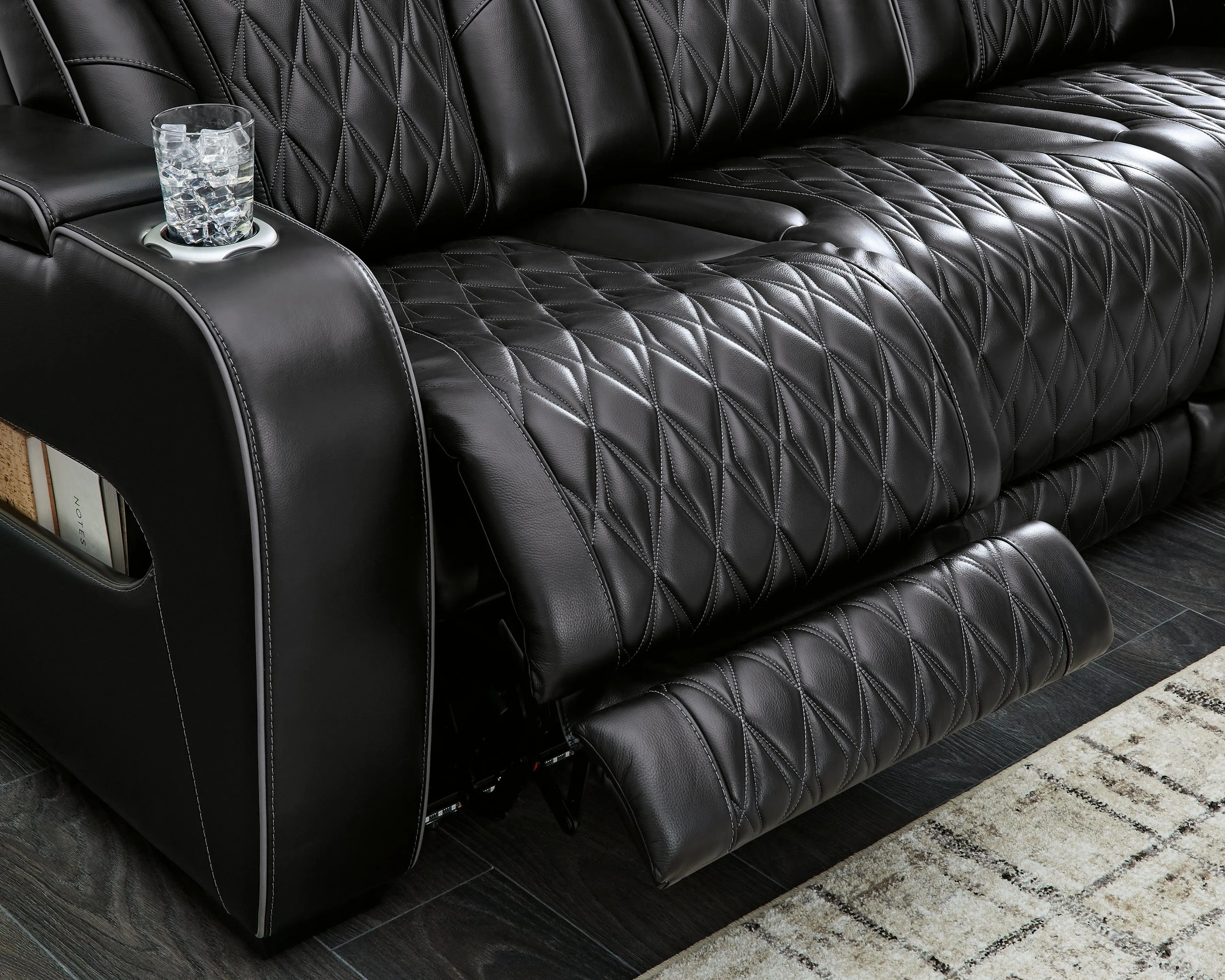 Boyington Black Power Reclining Loveseat - Image 12