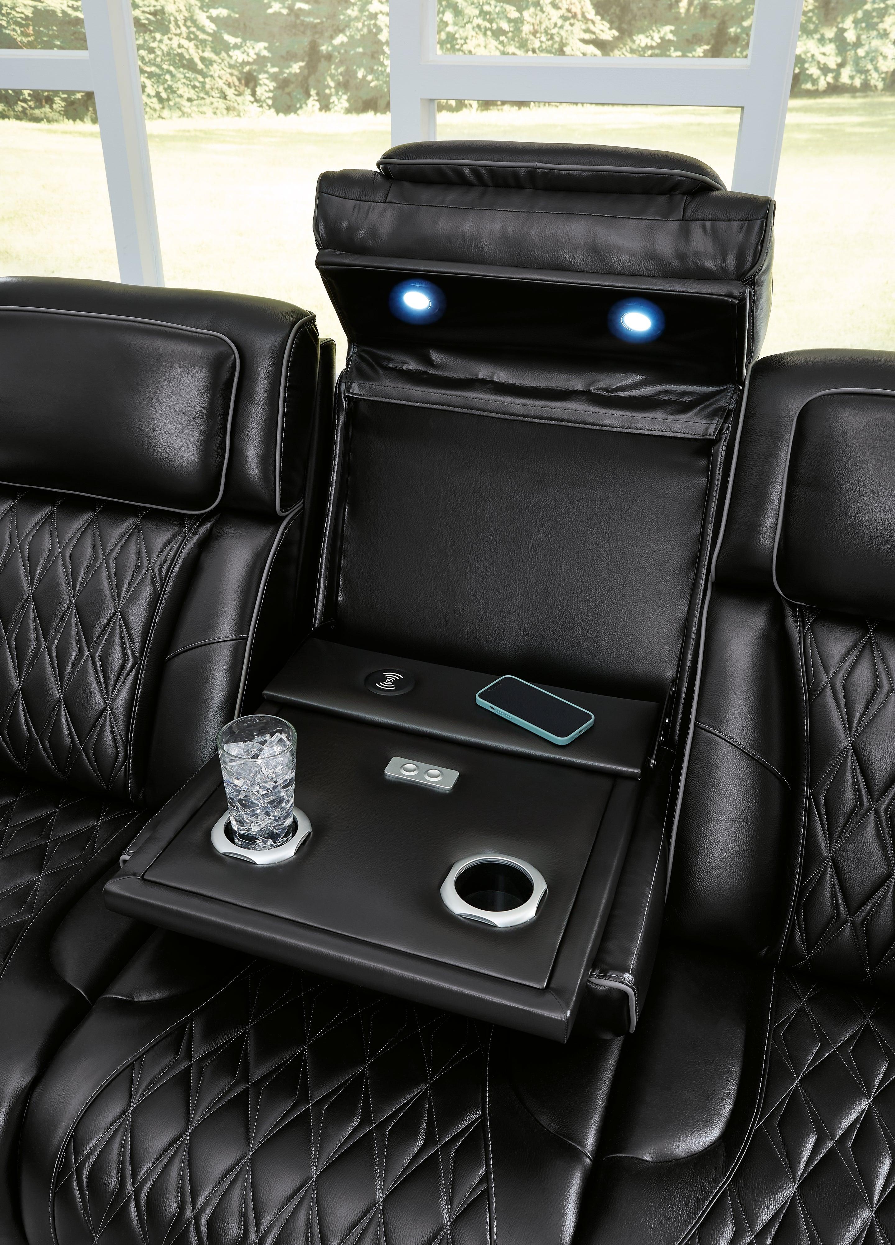 Boyington Black Power Reclining Sofa - Image 10