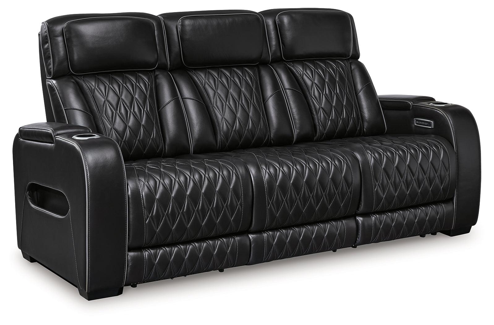 Boyington Black Power Reclining Sofa - Image 3