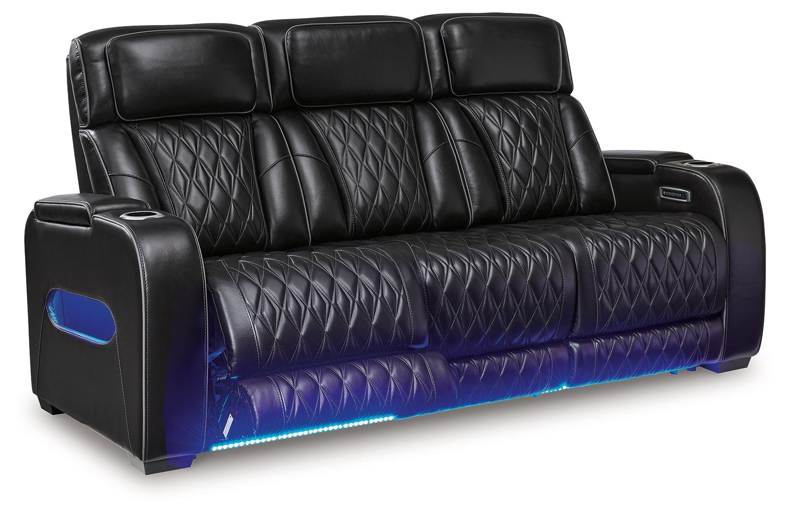 Boyington Black Power Reclining Sofa - Image 4