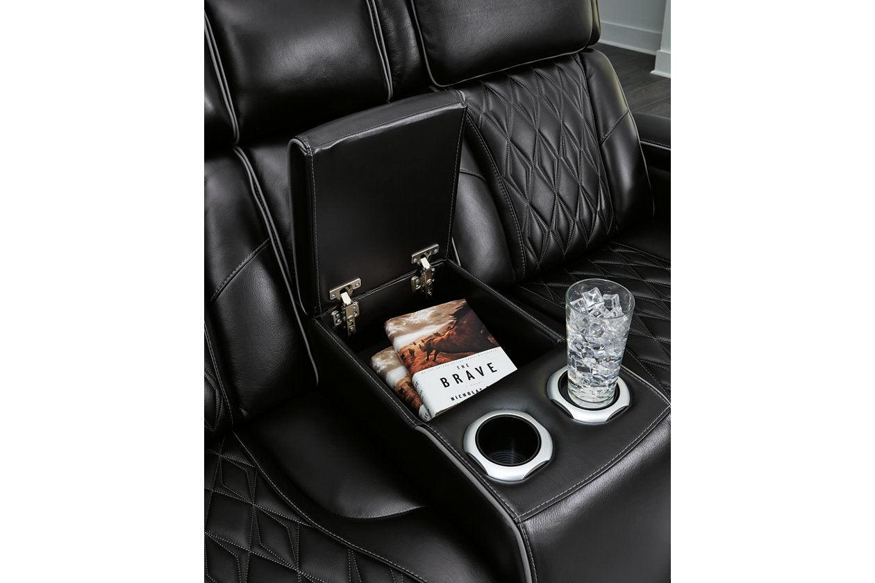 Boyington Black Power Reclining Sofa & Loveseat - Image 7