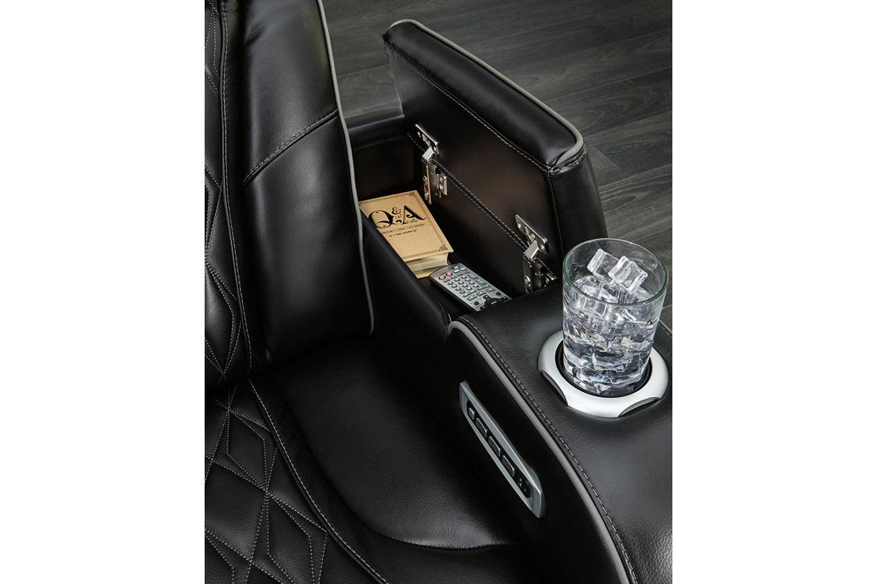 Boyington Black Power Reclining Sofa & Loveseat - Image 9