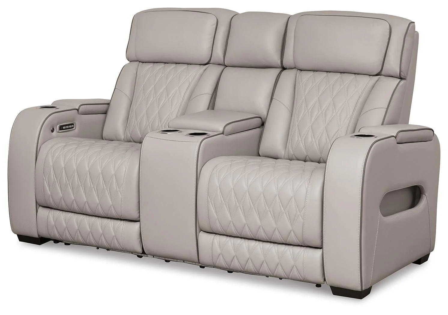 Boyington Gray Power Reclining Loveseat - Image 2
