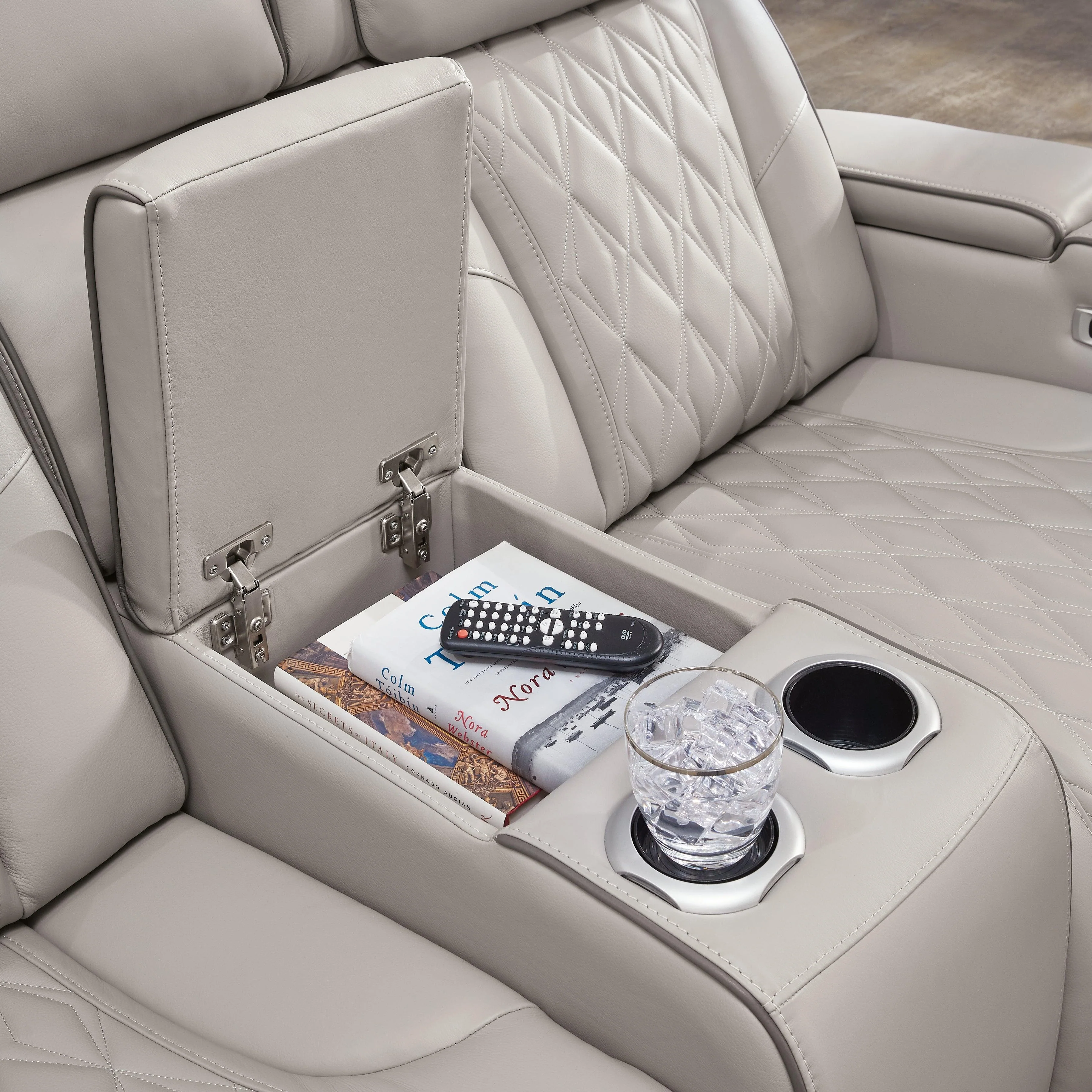 Boyington Gray Power Reclining Loveseat - Image 7